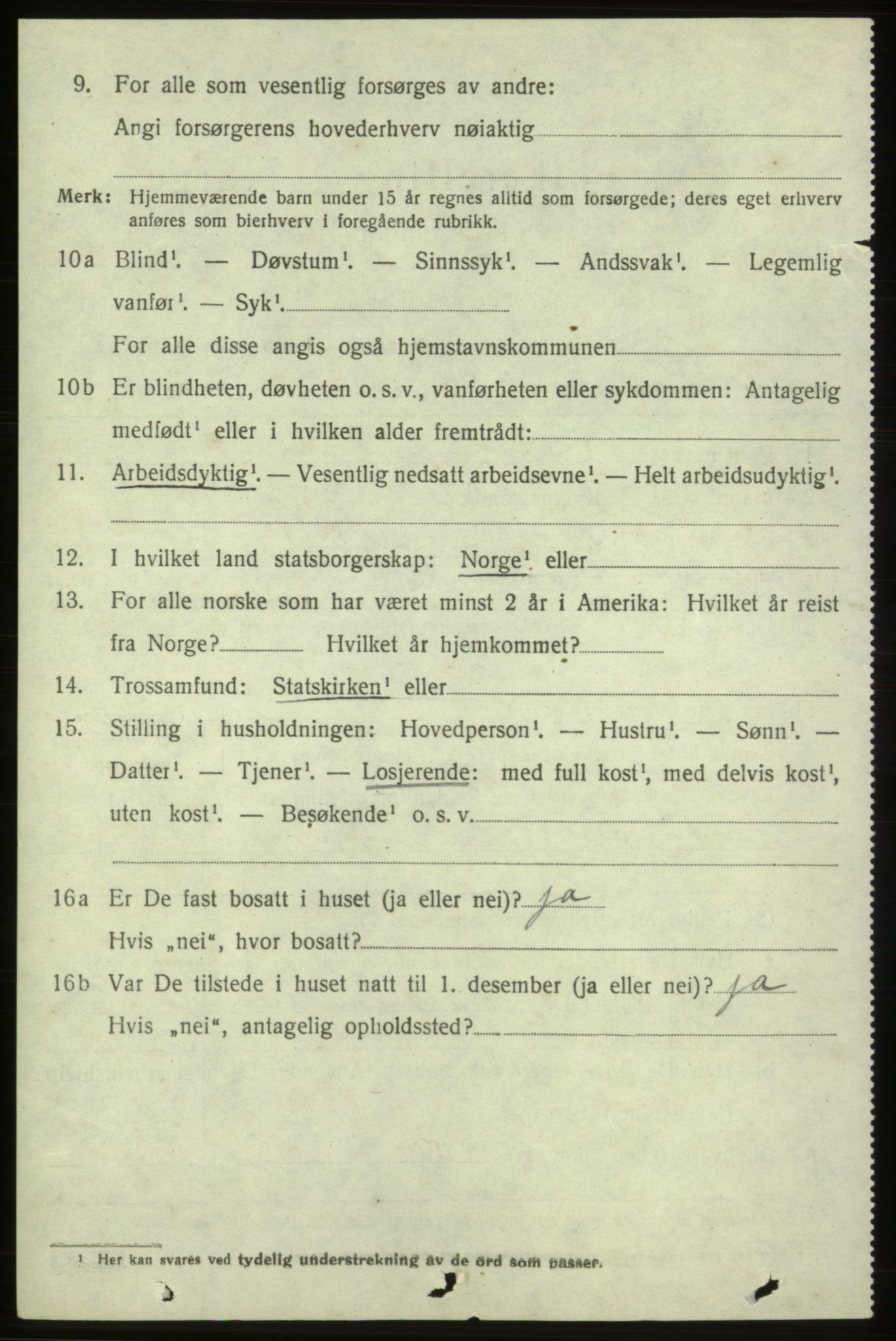 SAB, 1920 census for Skånevik, 1920, p. 3300