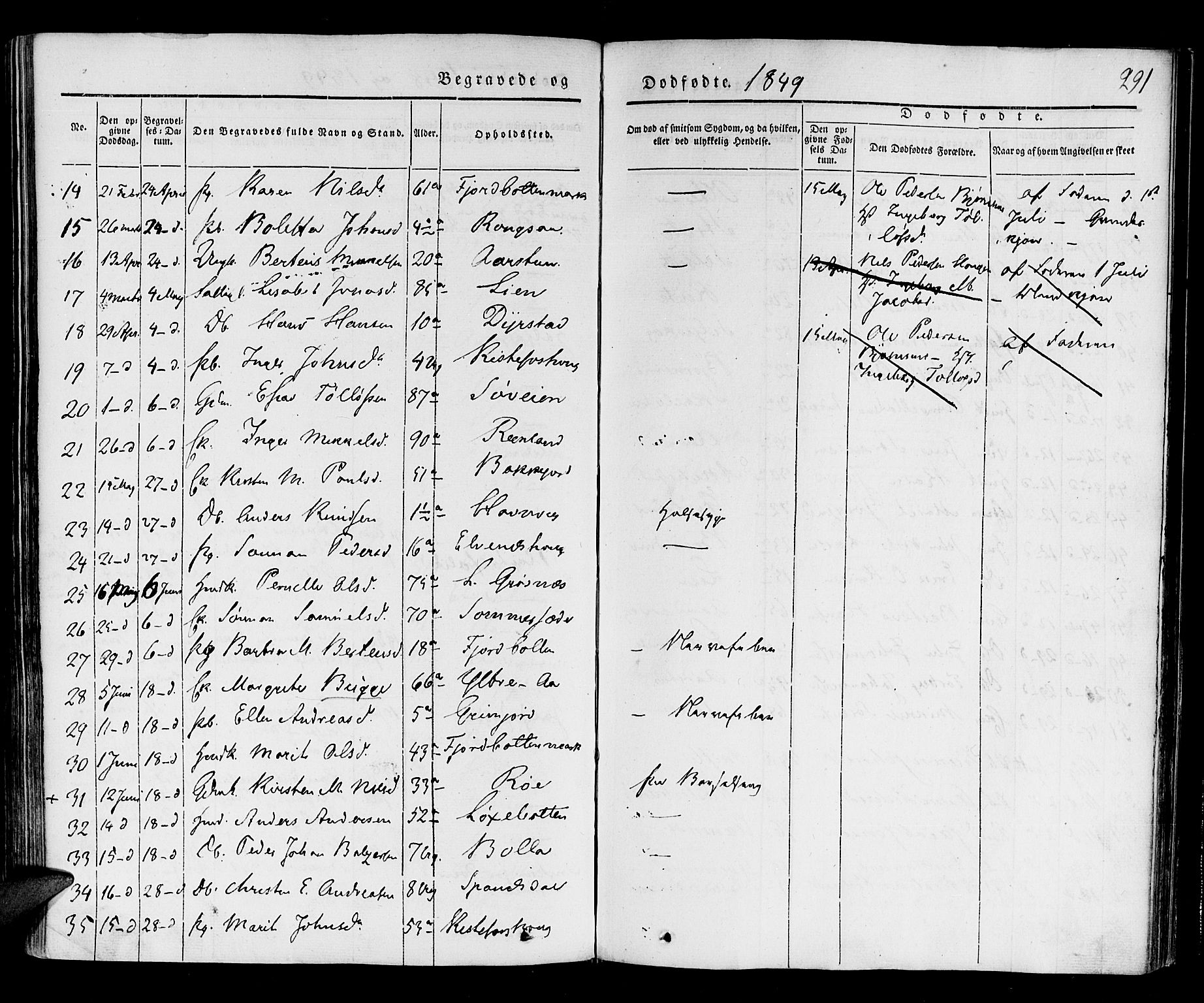 Ibestad sokneprestembete, AV/SATØ-S-0077/H/Ha/Haa/L0006kirke: Parish register (official) no. 6, 1837-1850, p. 291