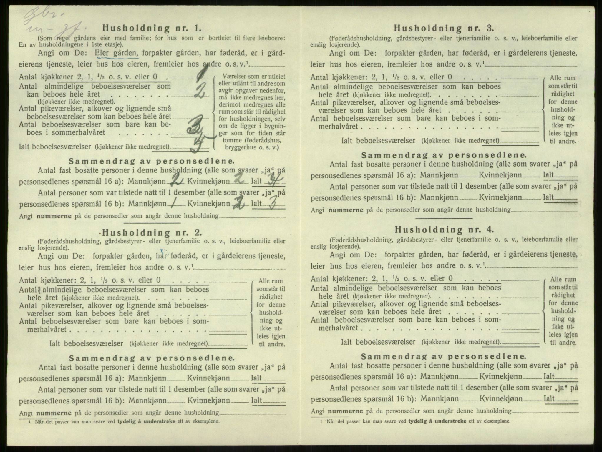 SAB, 1920 census for Kinn, 1920, p. 1729