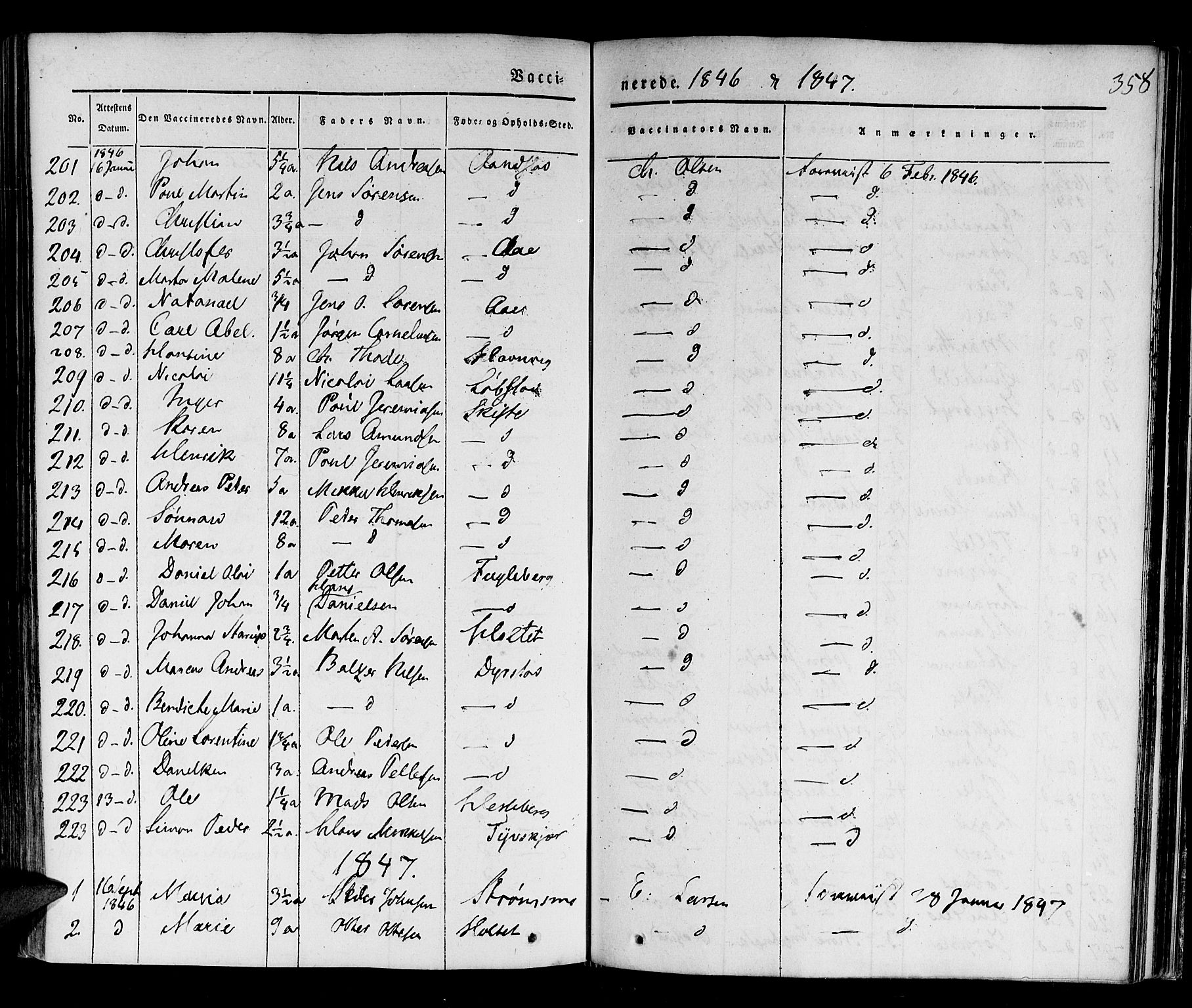 Ibestad sokneprestembete, SATØ/S-0077/H/Ha/Haa/L0006kirke: Parish register (official) no. 6, 1837-1850, p. 358