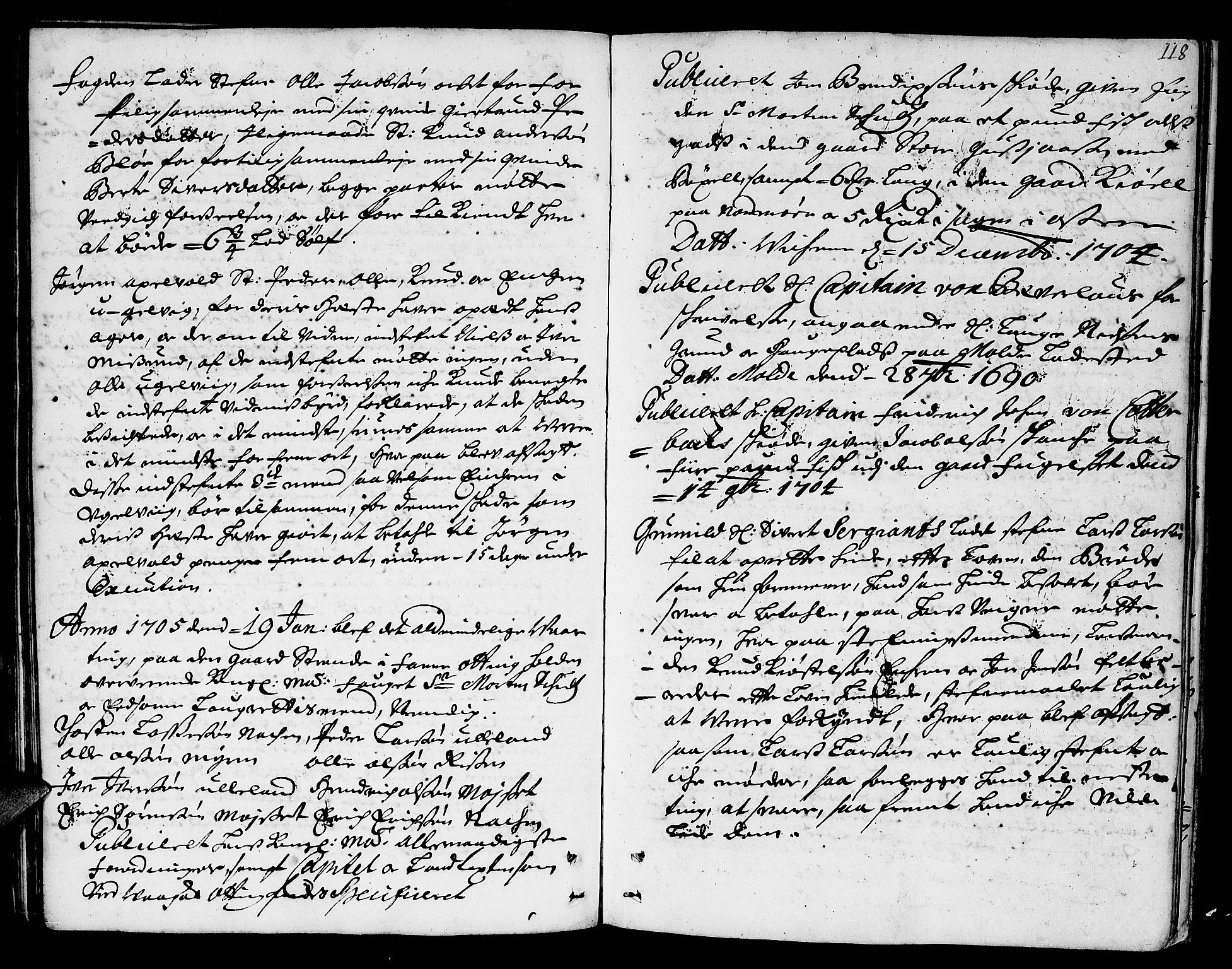 Romsdal sorenskriveri, AV/SAT-A-4149/1/1/1A/L0004: Tingbok, 1700-1705, p. 117b-118a