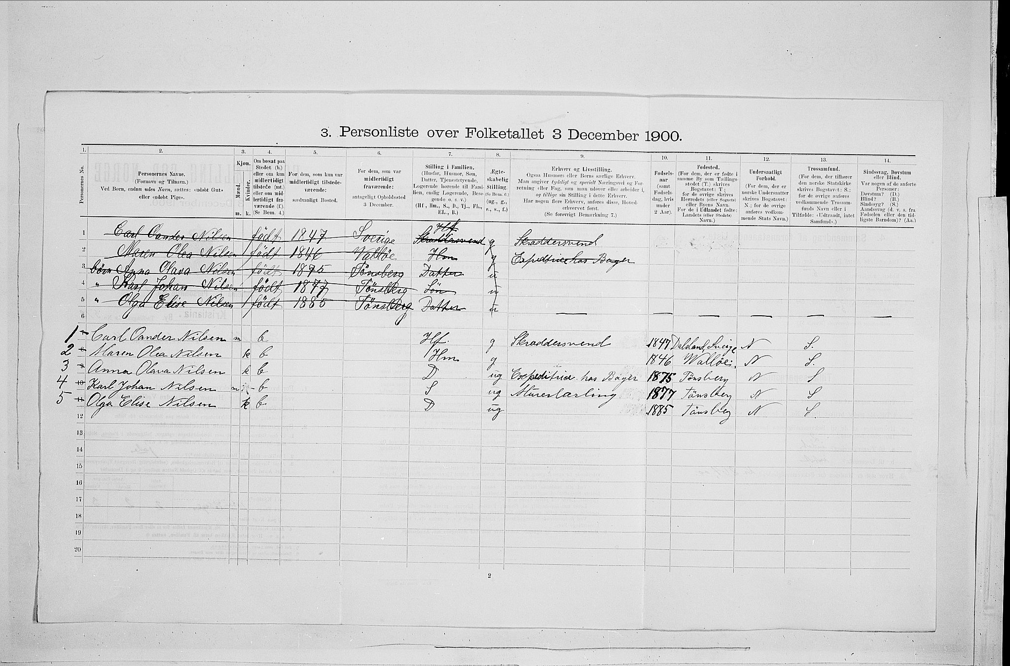 SAO, 1900 census for Kristiania, 1900, p. 41422