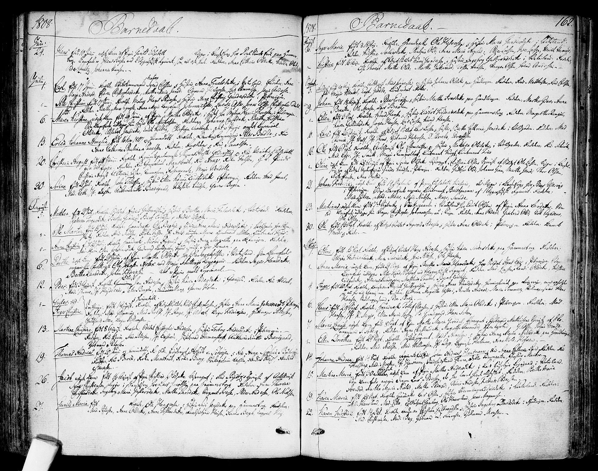 Garnisonsmenigheten Kirkebøker, SAO/A-10846/F/Fa/L0003: Parish register (official) no. 3, 1777-1809, p. 162