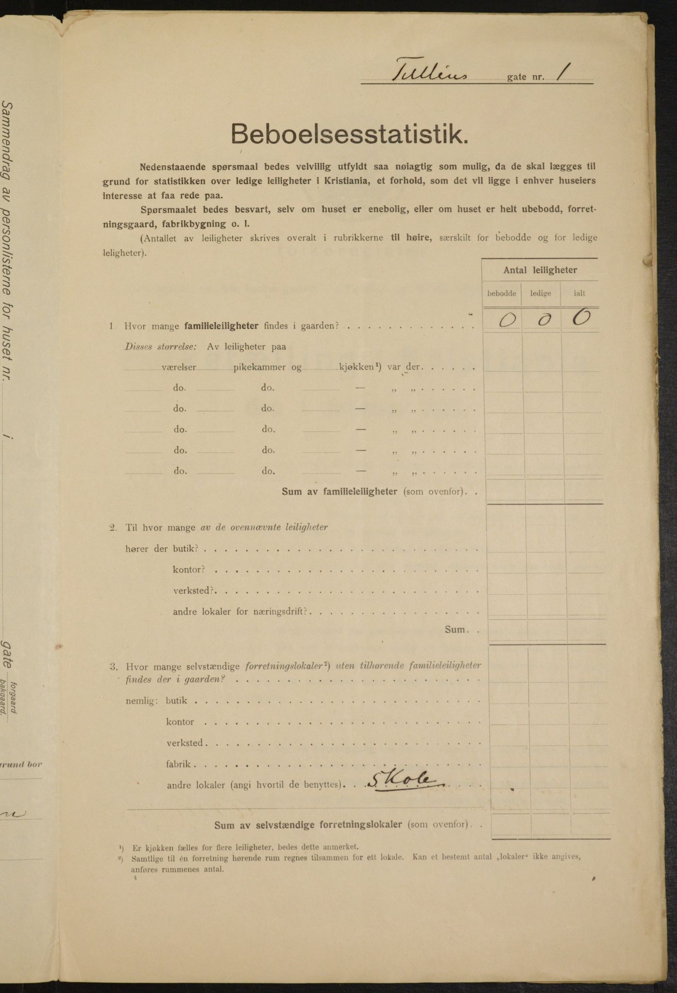 OBA, Municipal Census 1915 for Kristiania, 1915, p. 117535