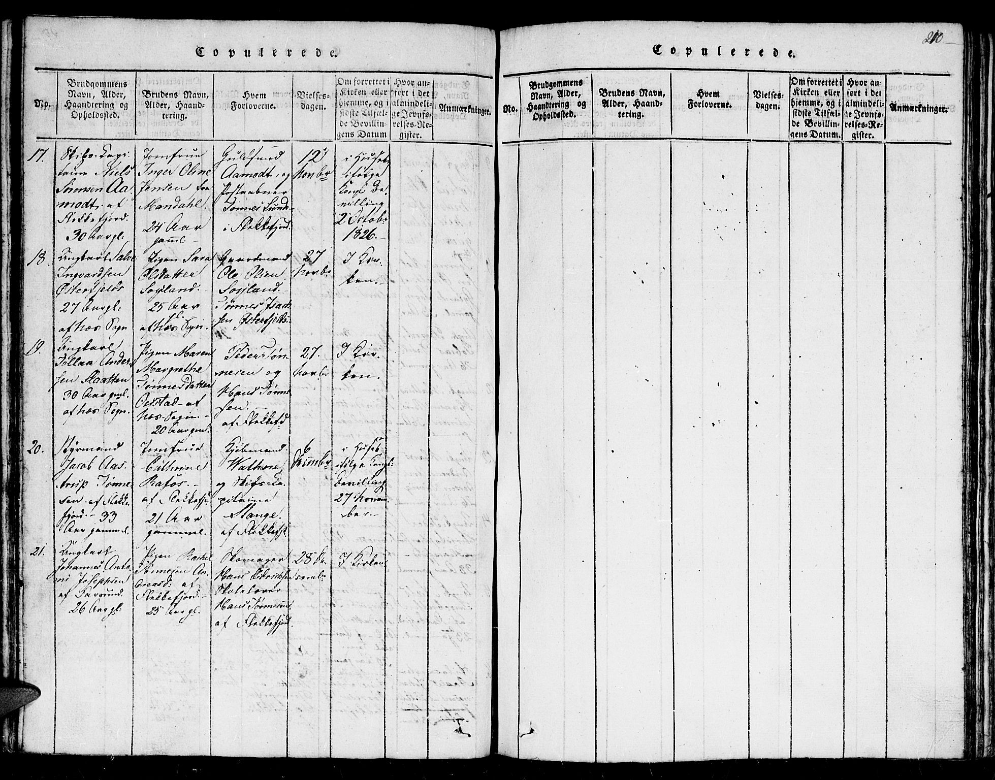 Flekkefjord sokneprestkontor, AV/SAK-1111-0012/F/Fb/Fbc/L0003: Parish register (copy) no. B 3, 1815-1826, p. 210