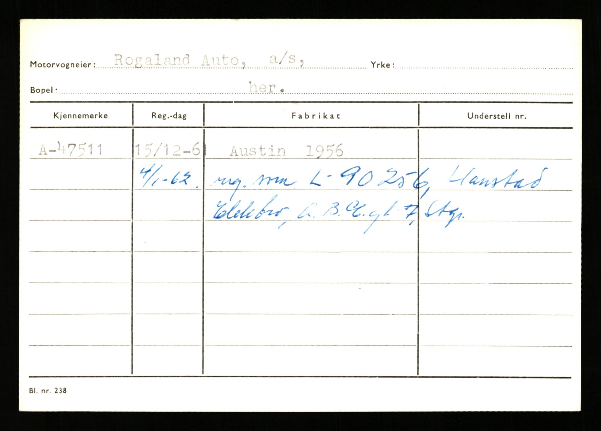 Stavanger trafikkstasjon, AV/SAST-A-101942/0/G/L0006: Registreringsnummer: 34250 - 49007, 1930-1971, p. 3212