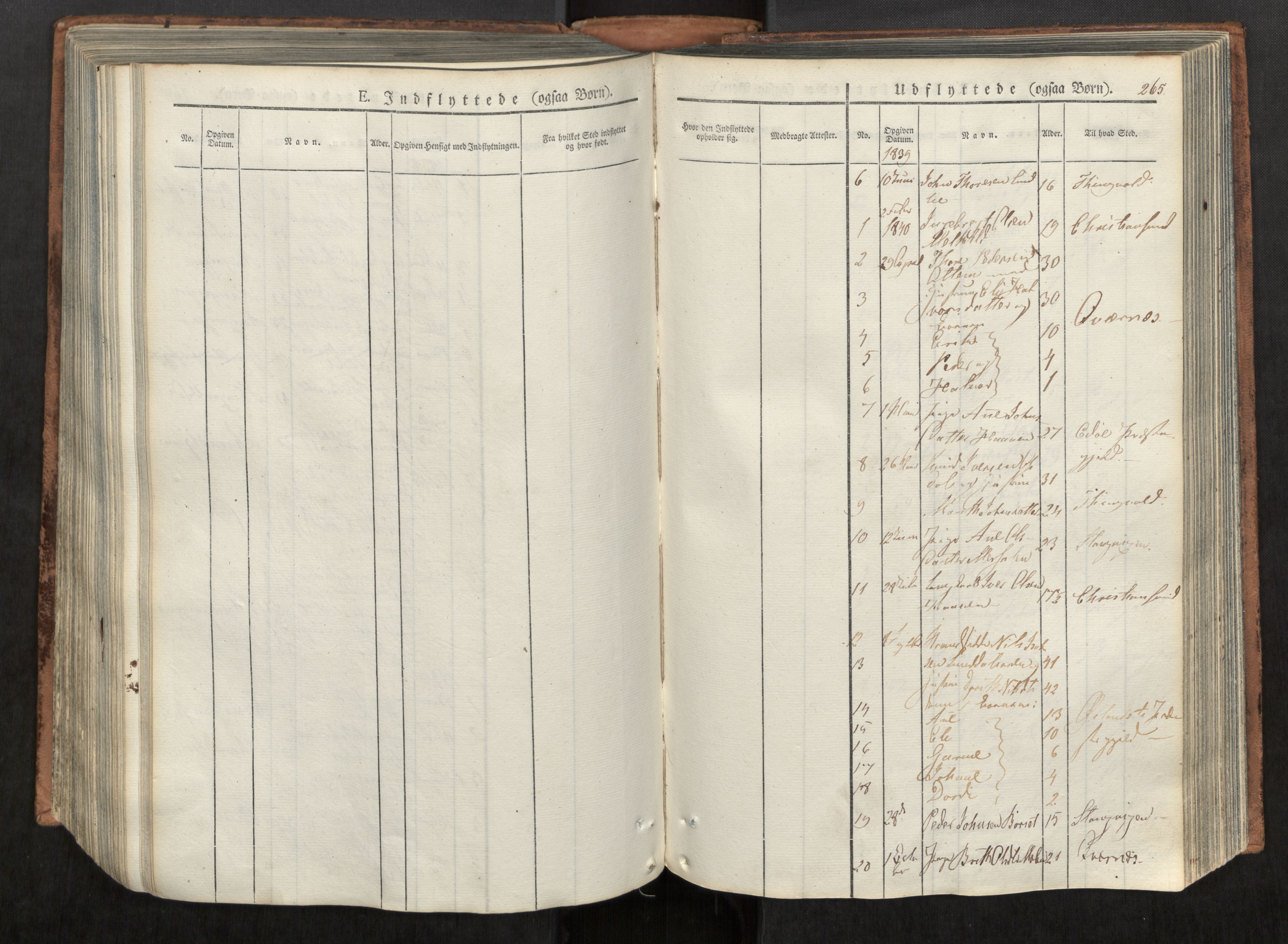 Ministerialprotokoller, klokkerbøker og fødselsregistre - Møre og Romsdal, SAT/A-1454/590/L1012: Parish register (official) no. 590A04, 1832-1846, p. 265