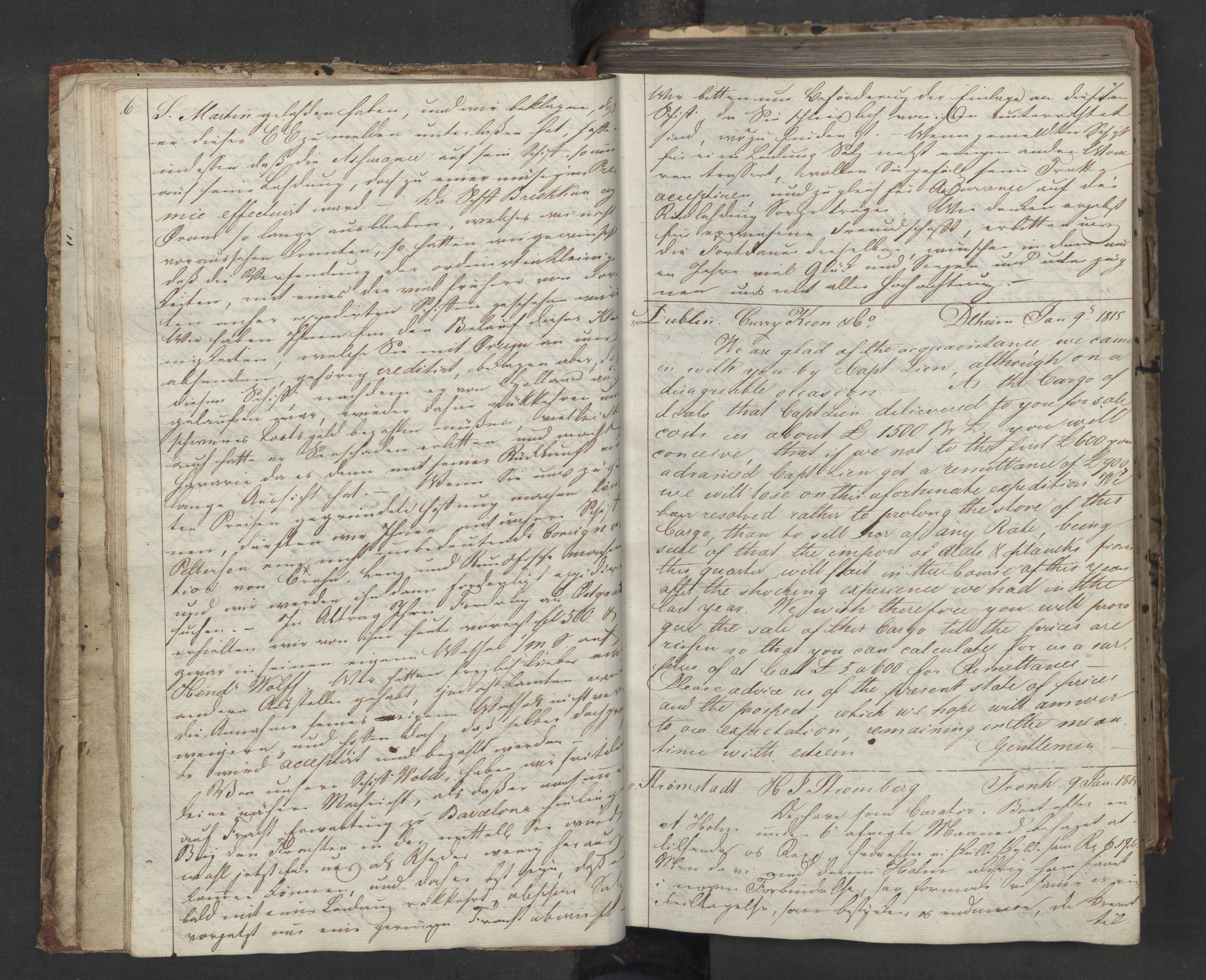 Hoë, Herman & Co, AV/SAT-PA-0280/11/L0013: Kopibok, utenriks, 1815-1821, p. 6-7