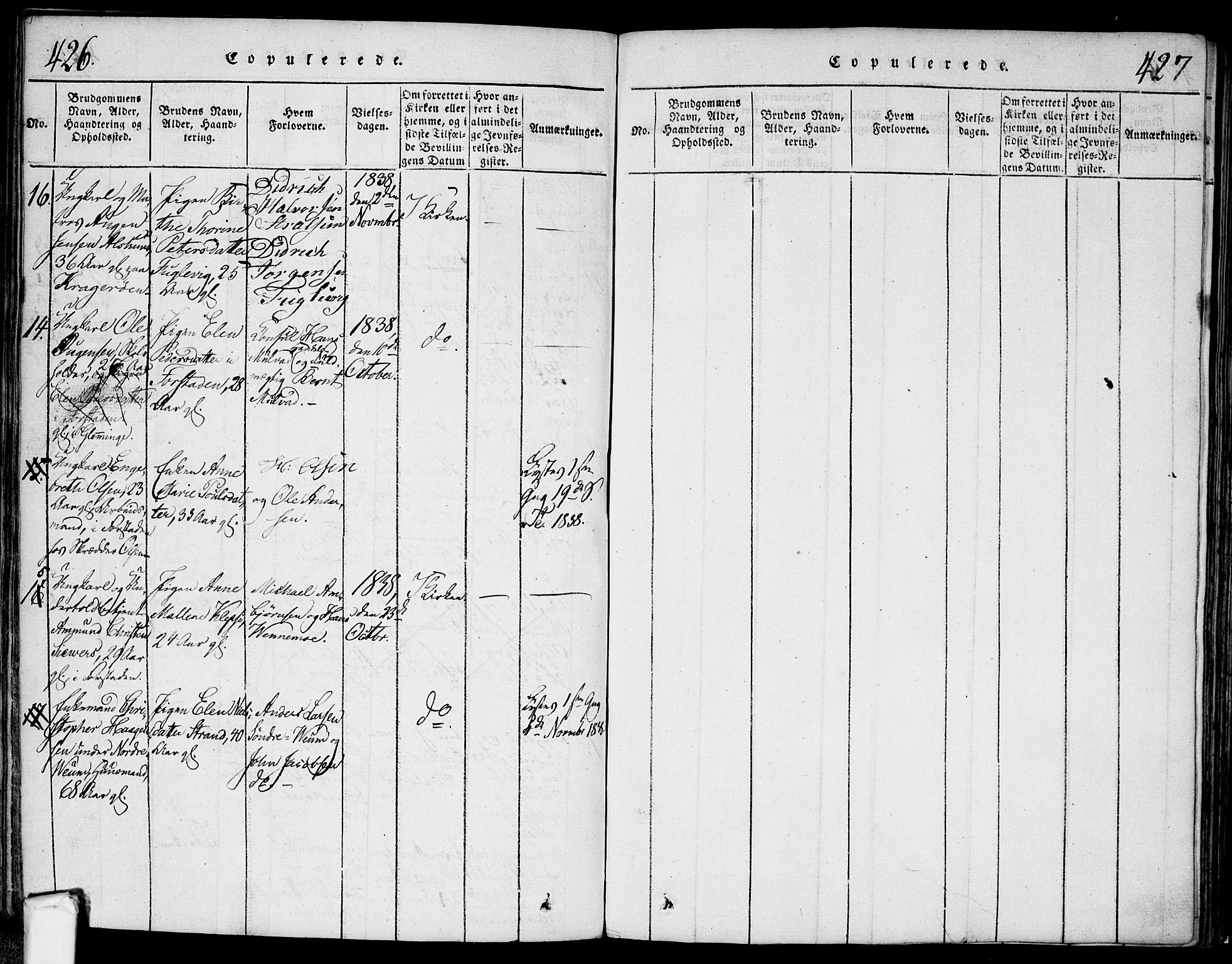 Glemmen prestekontor Kirkebøker, SAO/A-10908/F/Fa/L0004: Parish register (official) no. 4, 1816-1838, p. 426-427
