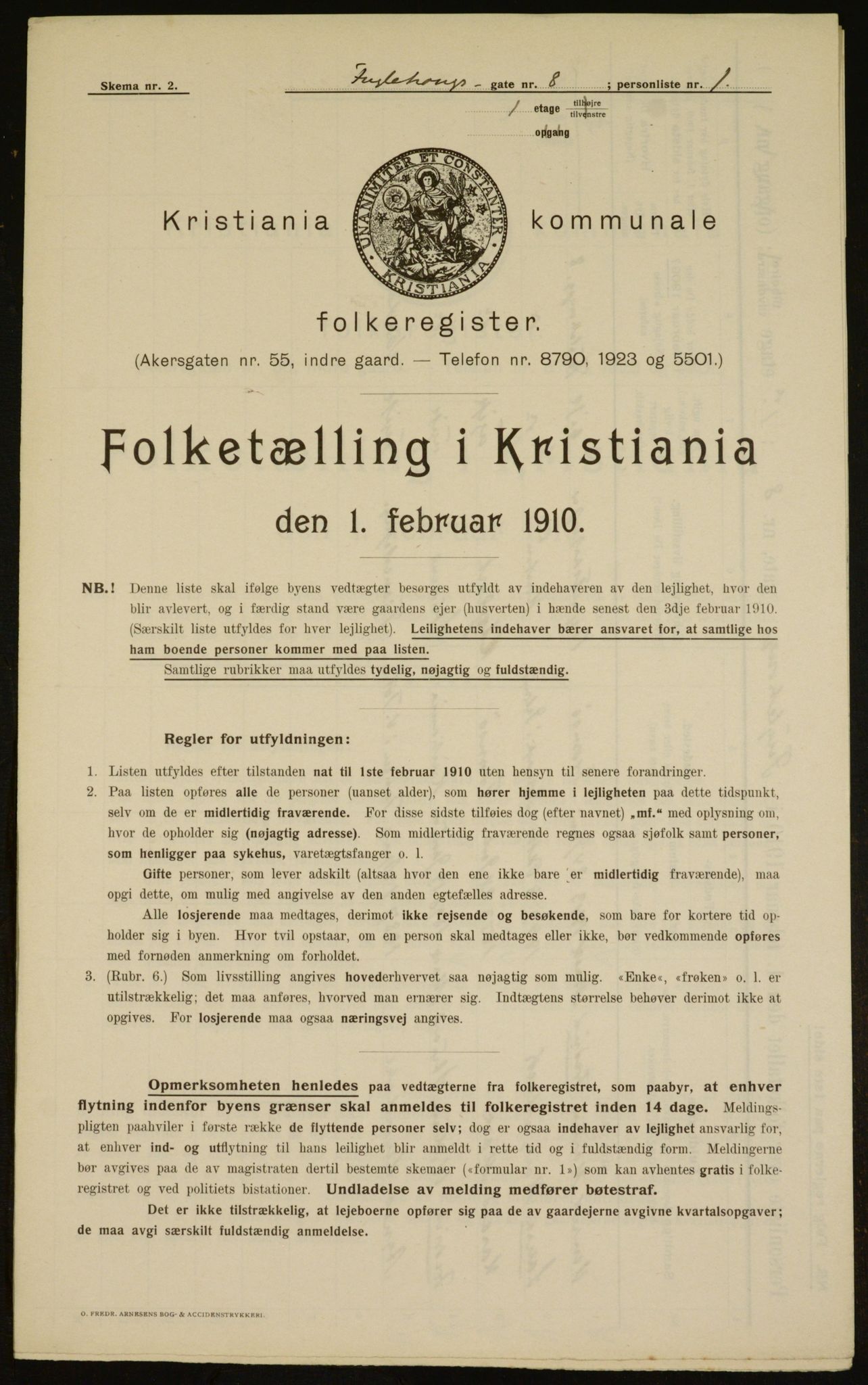 OBA, Municipal Census 1910 for Kristiania, 1910, p. 26995