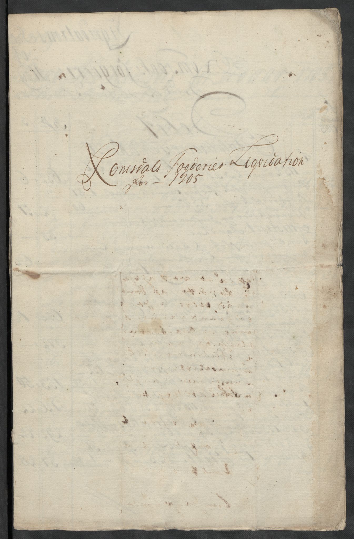 Rentekammeret inntil 1814, Reviderte regnskaper, Fogderegnskap, RA/EA-4092/R55/L3656: Fogderegnskap Romsdal, 1703-1705, p. 358