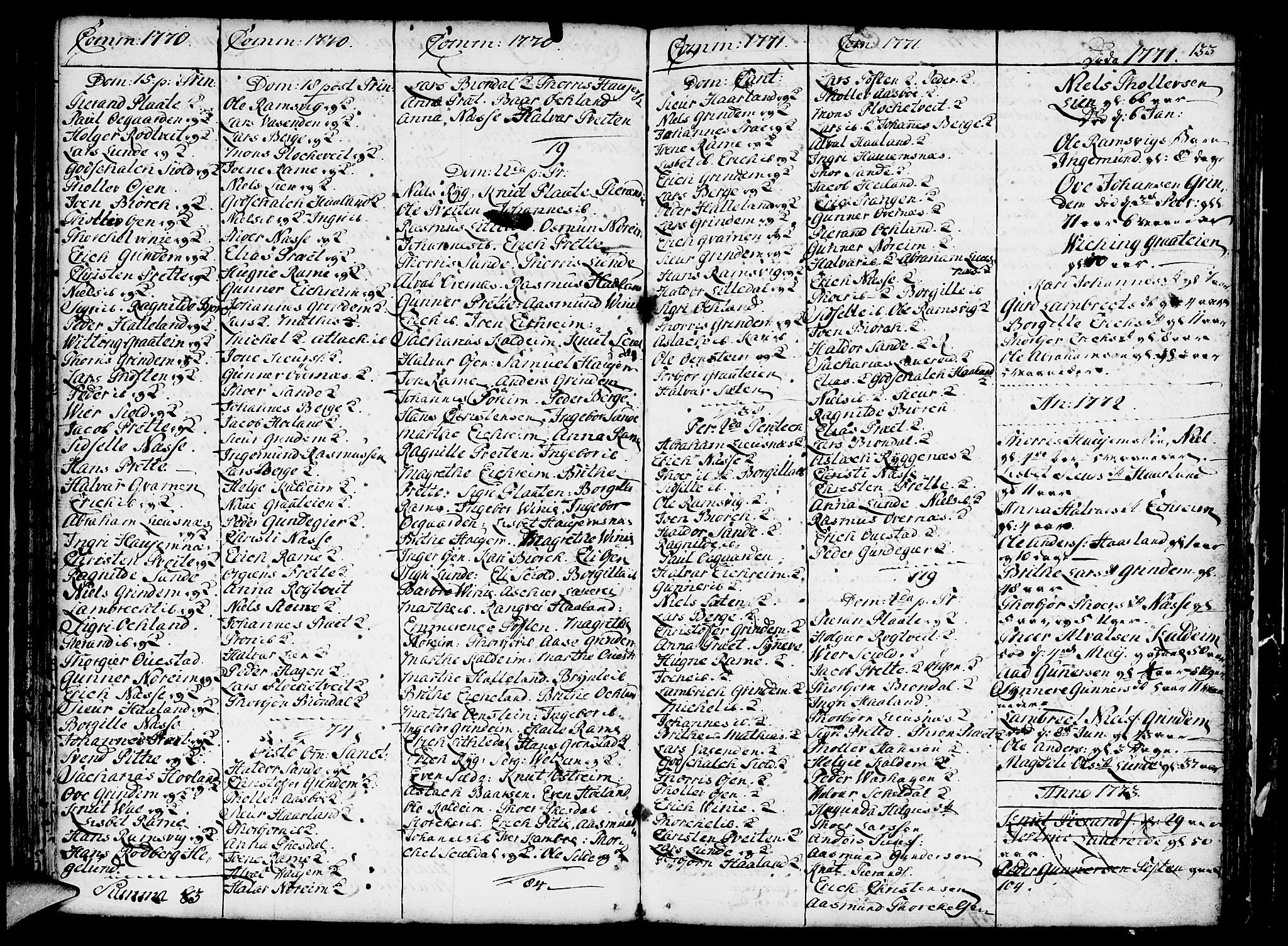 Etne sokneprestembete, AV/SAB-A-75001/H/Haa: Parish register (official) no. A 3 /2, 1755-1782, p. 133