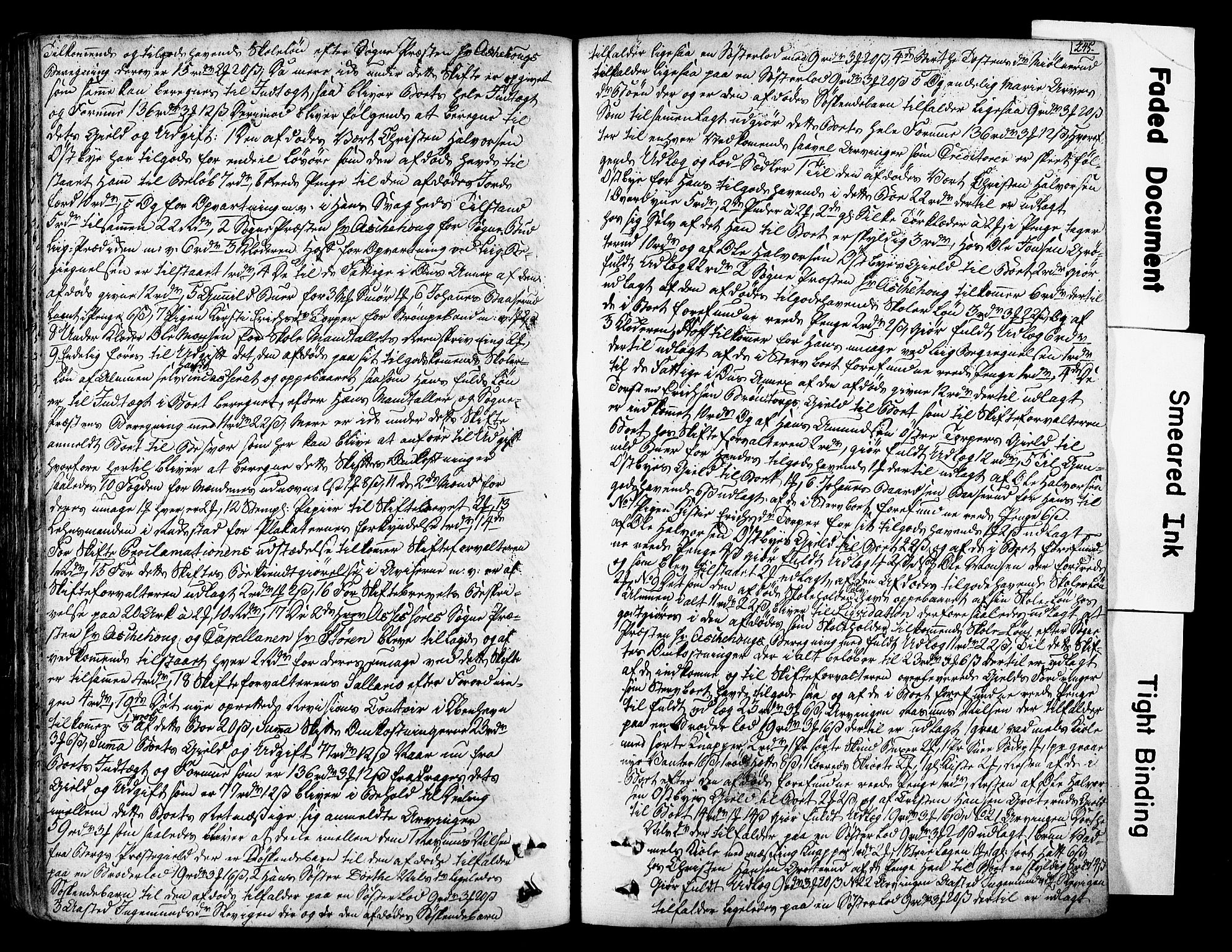 Den geistlige jurisdiksjon, AV/SAO-A-11097/G/Ga/Gab/L0001: Skifteprotokoll, 1750-1809, p. 244b-245a