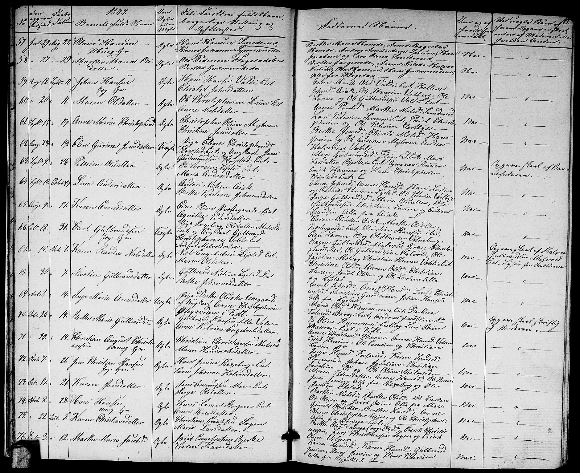 Sørum prestekontor Kirkebøker, SAO/A-10303/G/Ga/L0003: Parish register (copy) no. I 3, 1846-1863, p. 10
