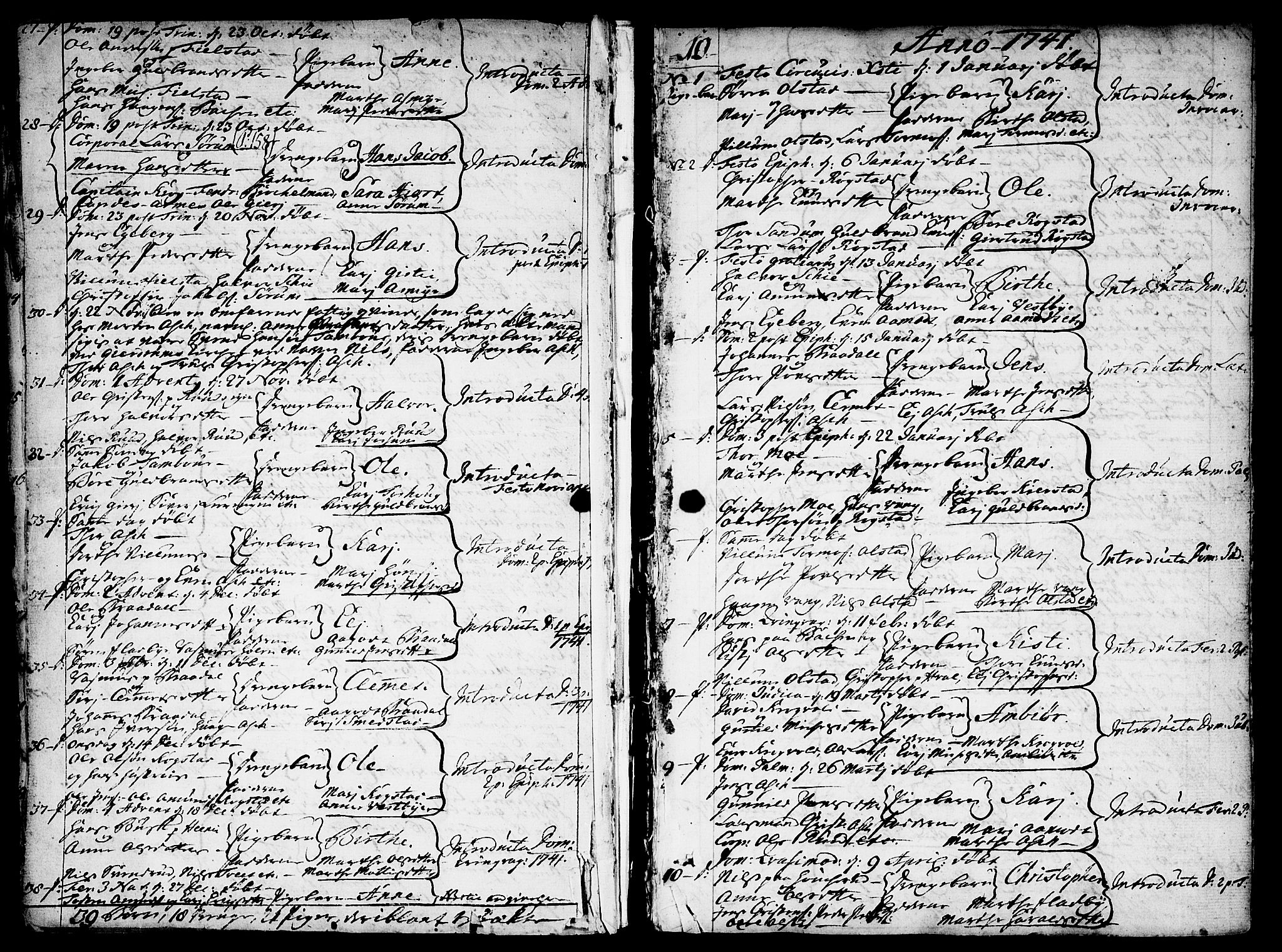 Gjerdrum prestekontor Kirkebøker, AV/SAO-A-10412b/F/Fa/L0002: Parish register (official) no. I 2, 1737-1797, p. 10