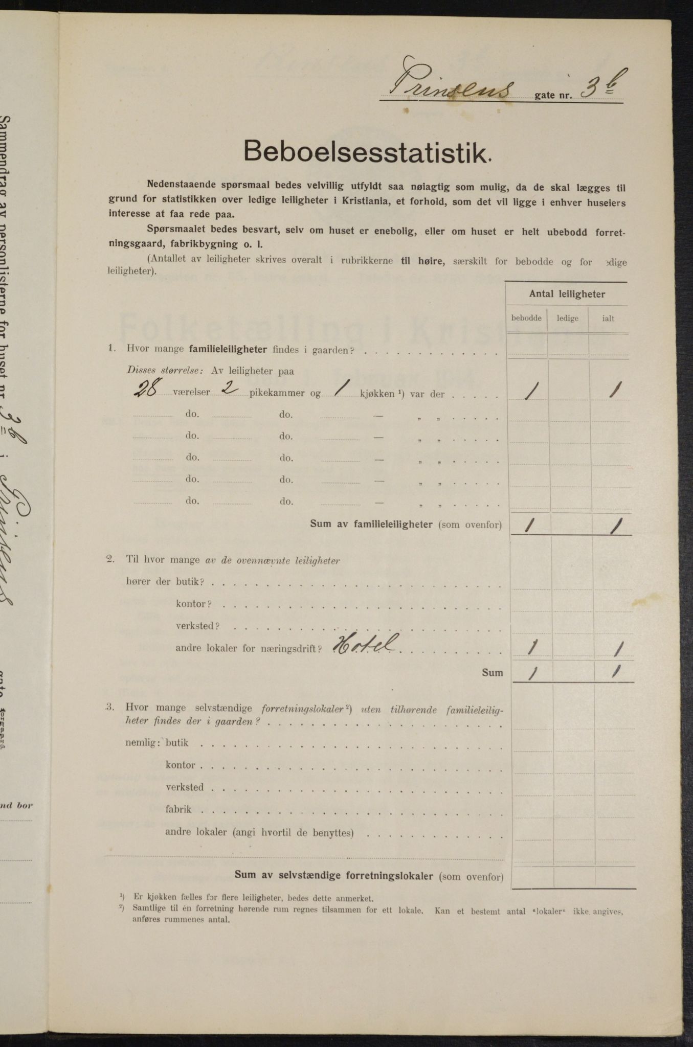 OBA, Municipal Census 1914 for Kristiania, 1914, p. 81268