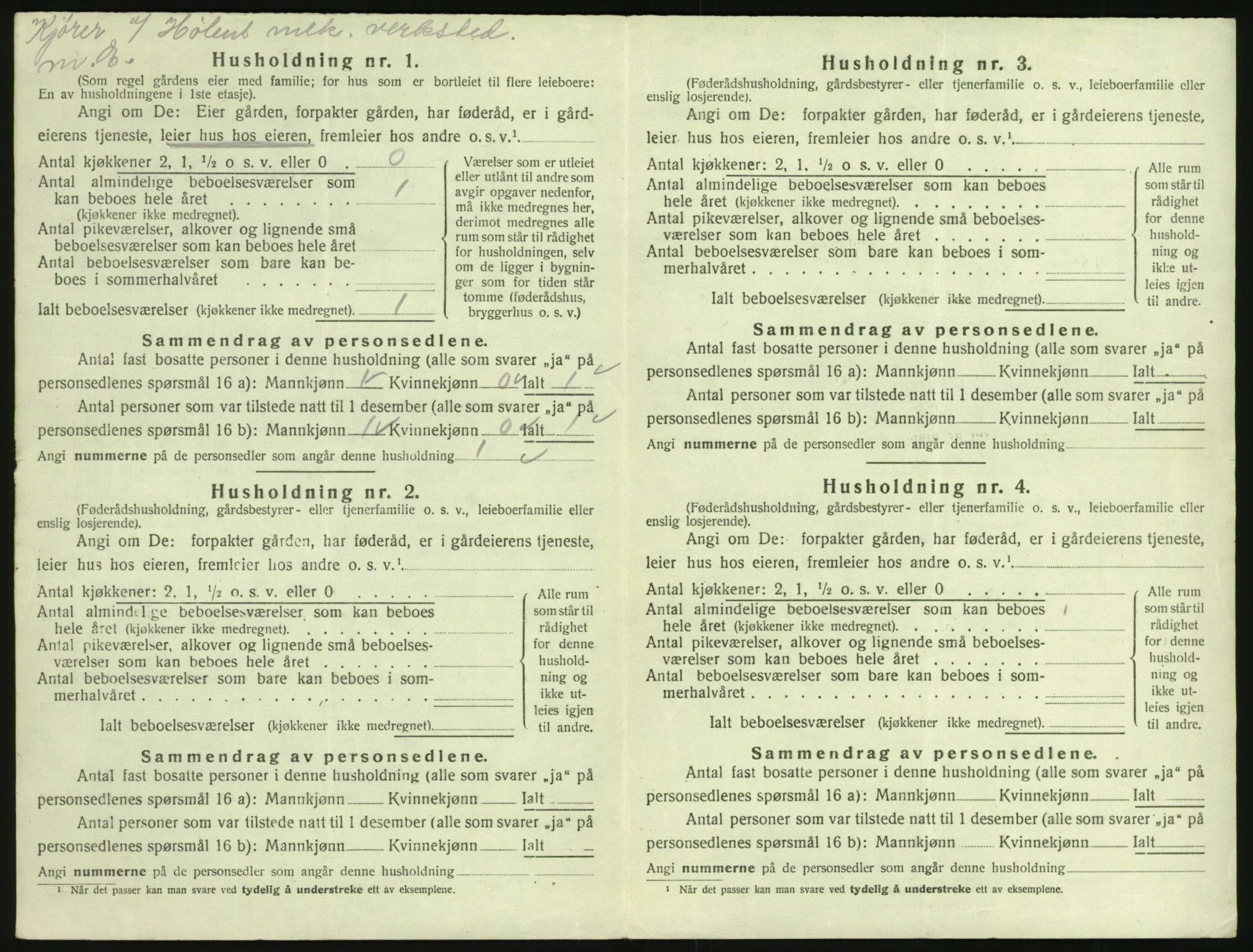 SAKO, 1920 census for Tjølling, 1920, p. 668