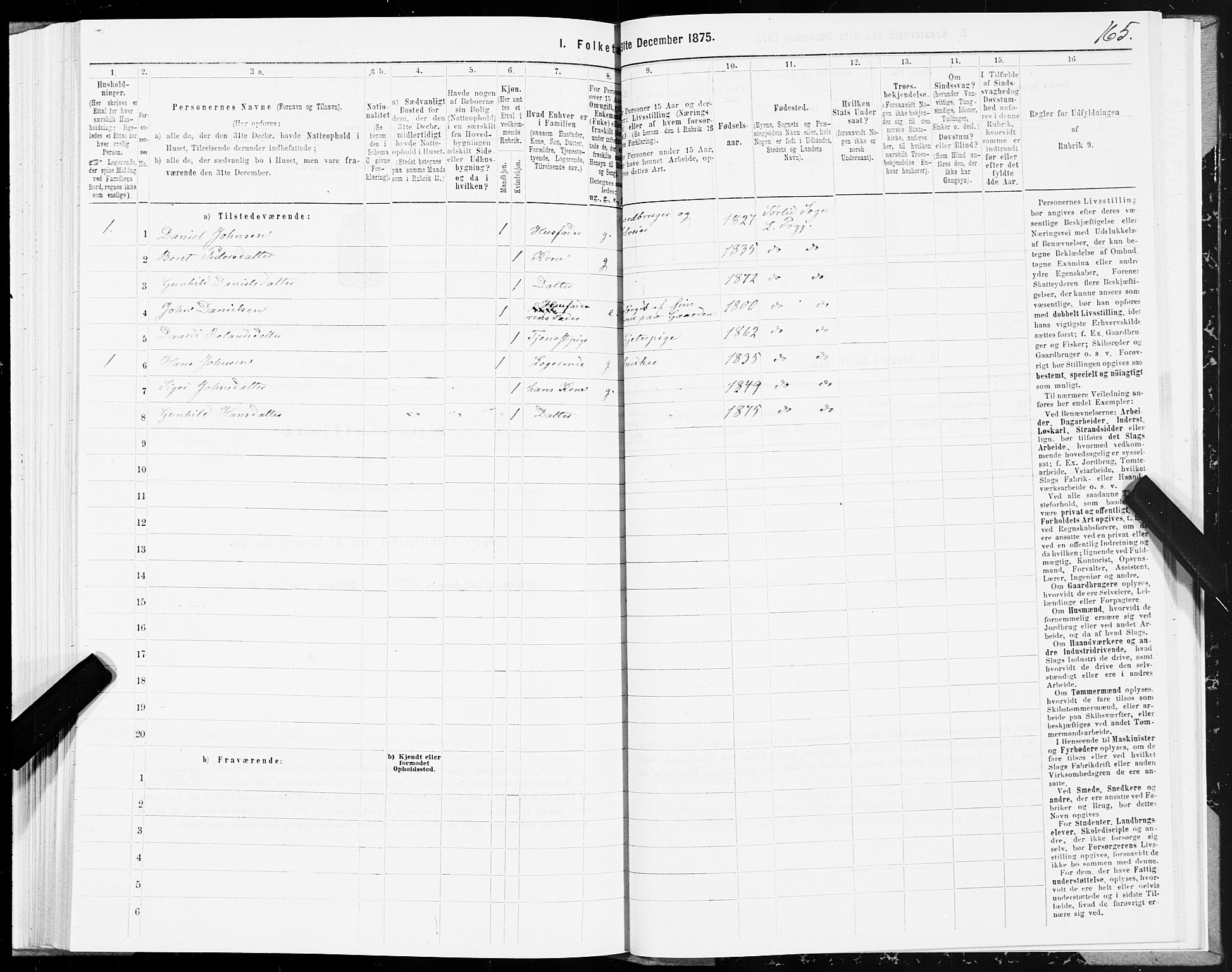 SAT, 1875 census for 1737P Lierne, 1875, p. 1165