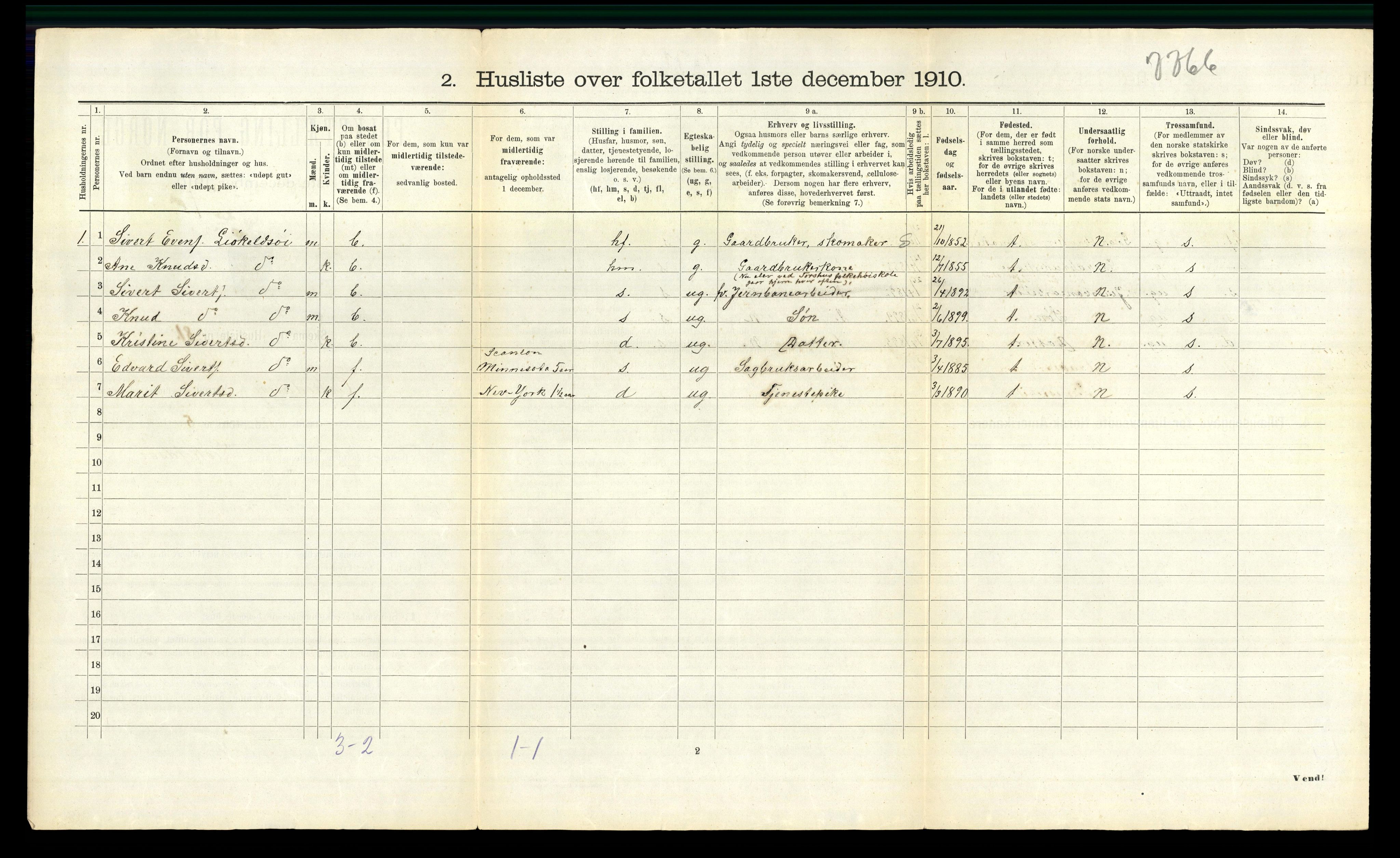 RA, 1910 census for Orkdal, 1910, p. 1090