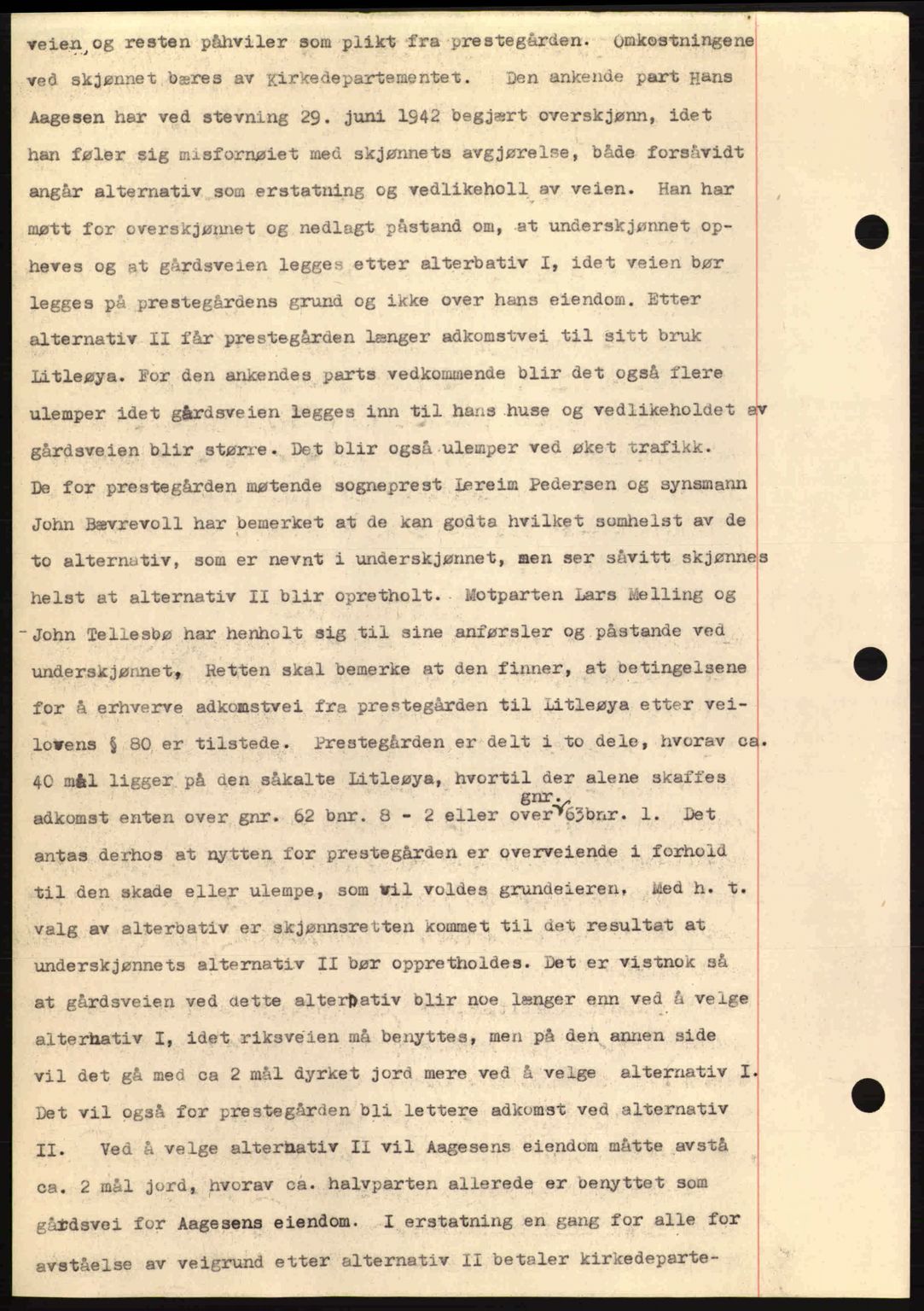 Nordmøre sorenskriveri, AV/SAT-A-4132/1/2/2Ca: Mortgage book no. B91, 1943-1944, Diary no: : 67/1944