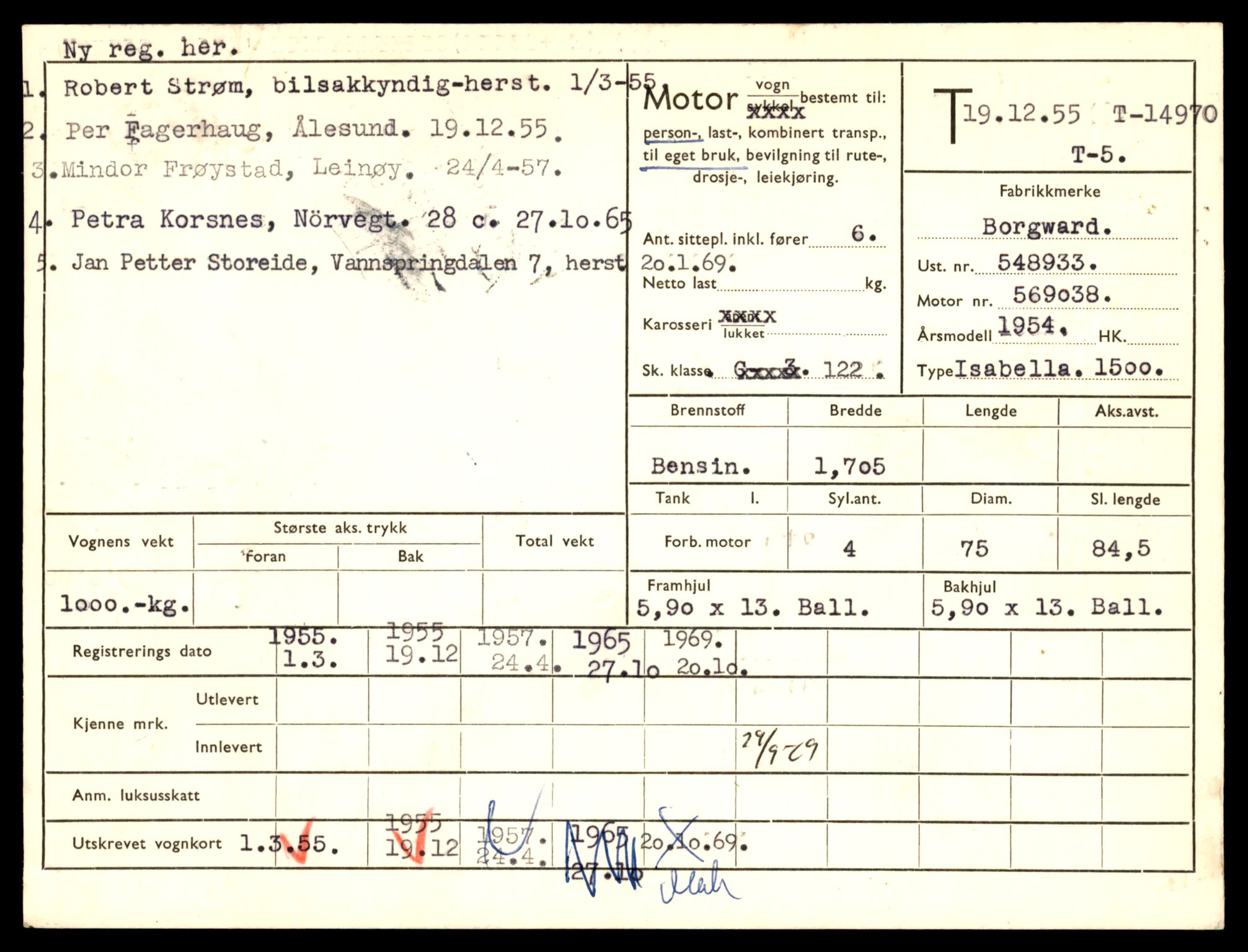 Møre og Romsdal vegkontor - Ålesund trafikkstasjon, AV/SAT-A-4099/F/Fe/L0049: Registreringskort for kjøretøy T 14864 - T 18613, 1927-1998, p. 2503