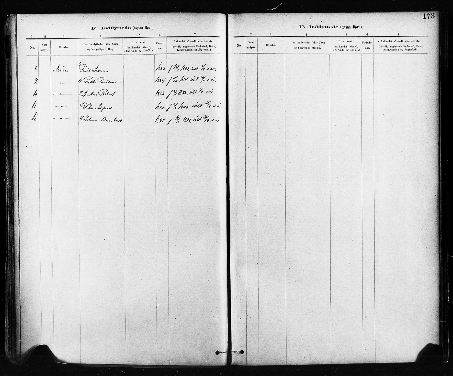 Ministerialprotokoller, klokkerbøker og fødselsregistre - Sør-Trøndelag, SAT/A-1456/674/L0871: Parish register (official) no. 674A03, 1880-1896, p. 173