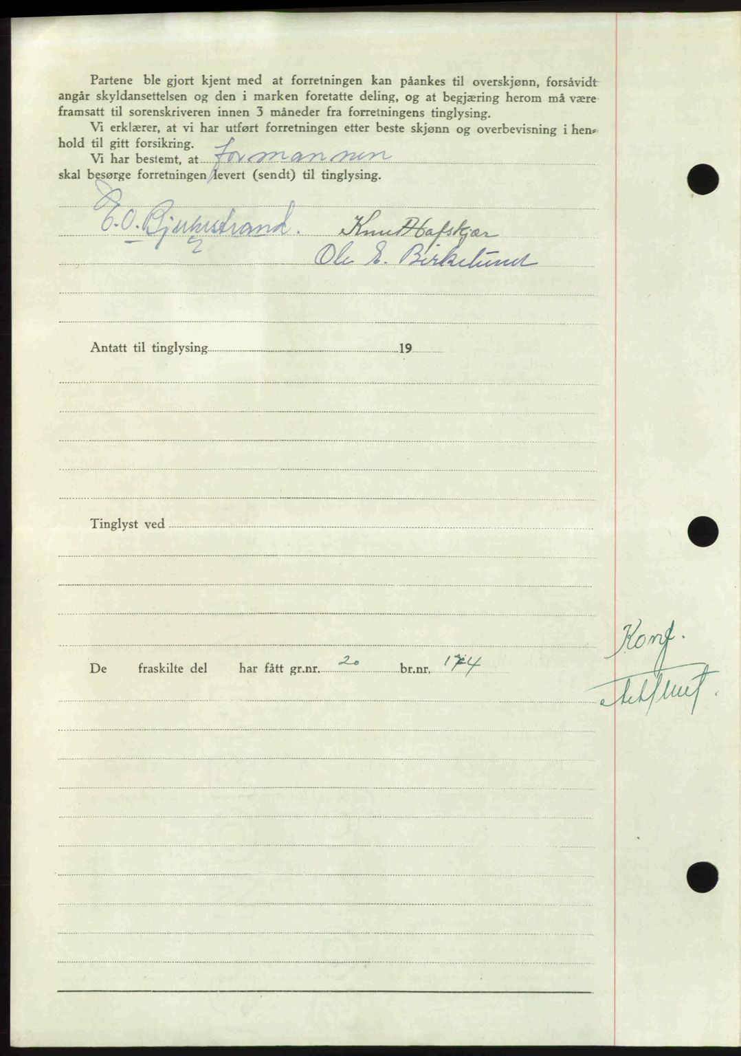 Nordmøre sorenskriveri, AV/SAT-A-4132/1/2/2Ca: Mortgage book no. A115, 1950-1950, Diary no: : 1579/1950