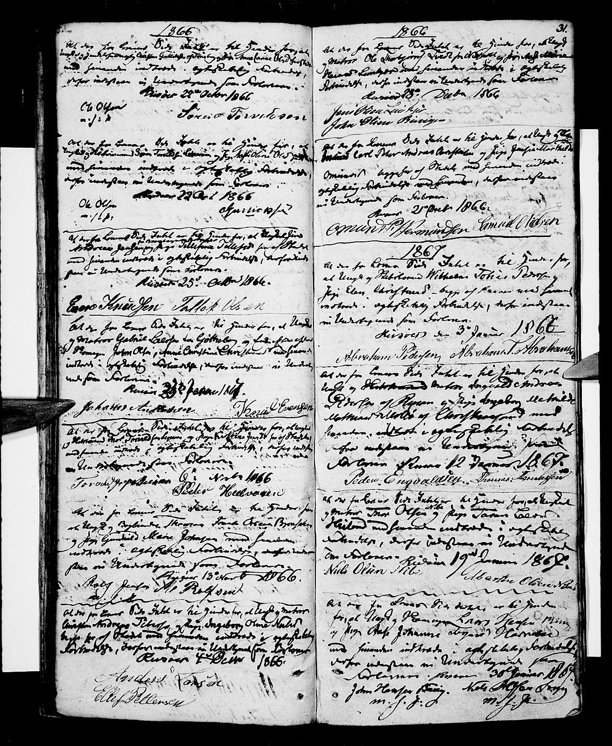 Risør sokneprestkontor, SAK/1111-0035/F/Fb/L0003: Parish register (copy) no. B 3 /1, 1812-1874, p. 31