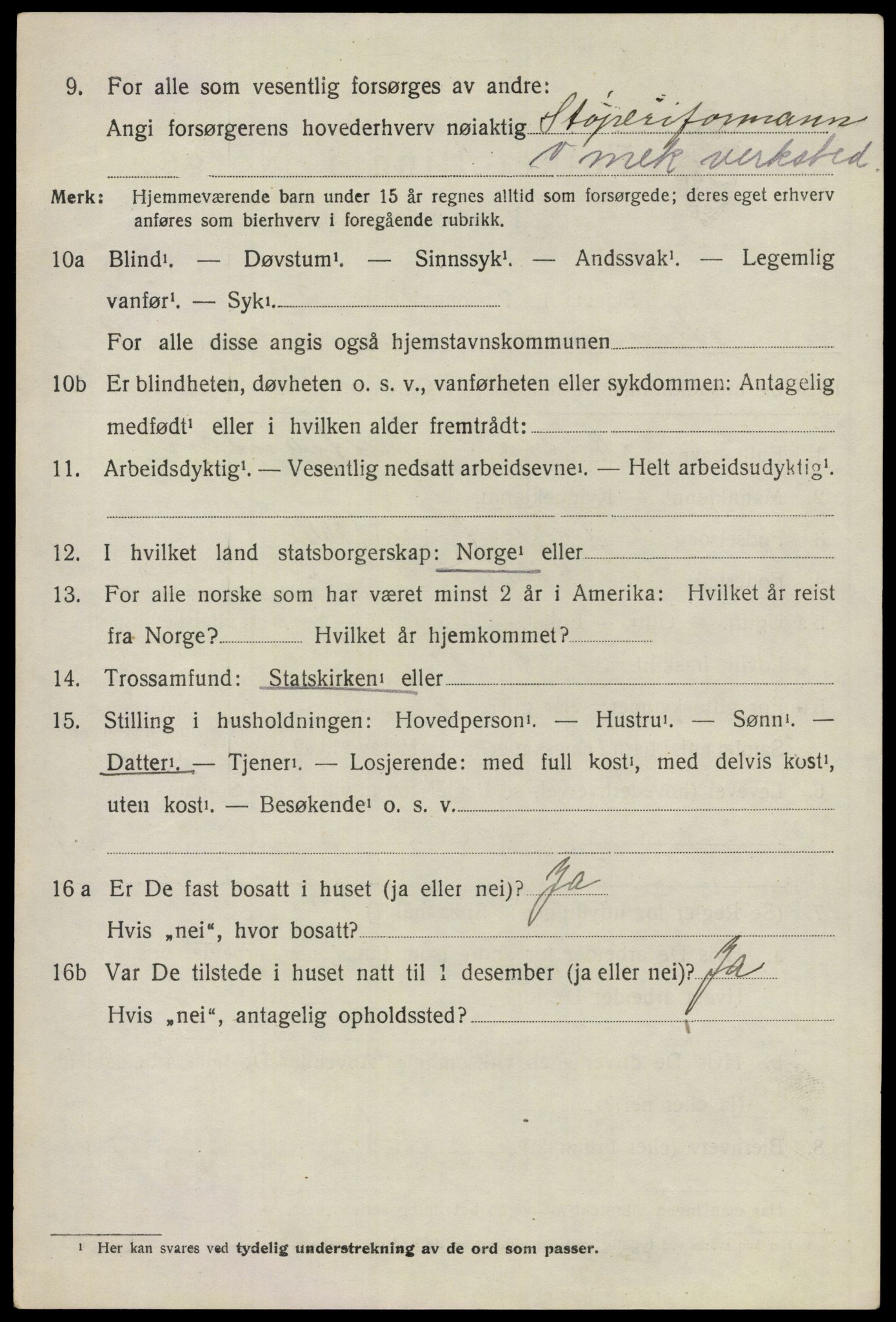SAO, 1920 census for Skedsmo, 1920, p. 11632