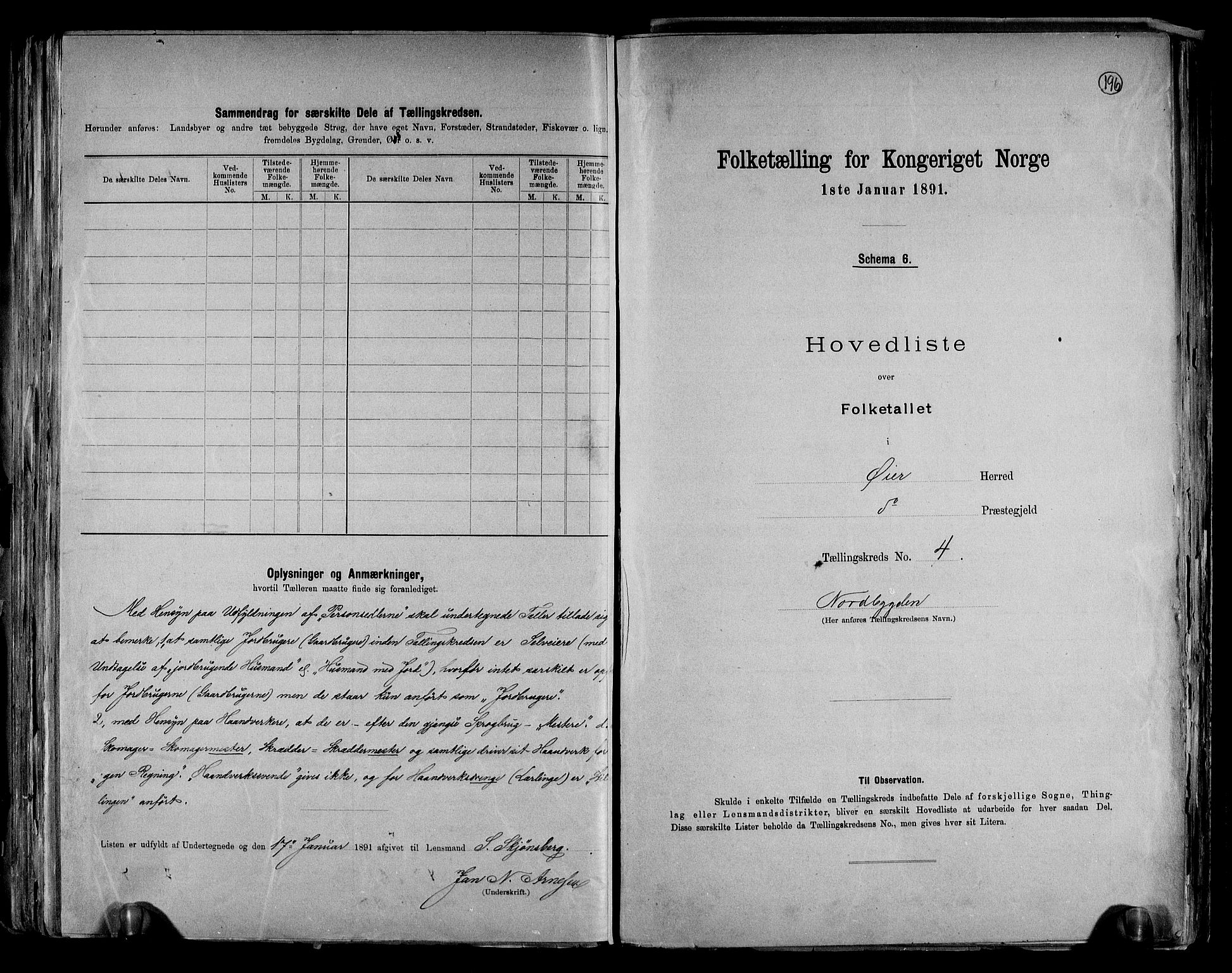 RA, 1891 census for 0521 Øyer, 1891, p. 10