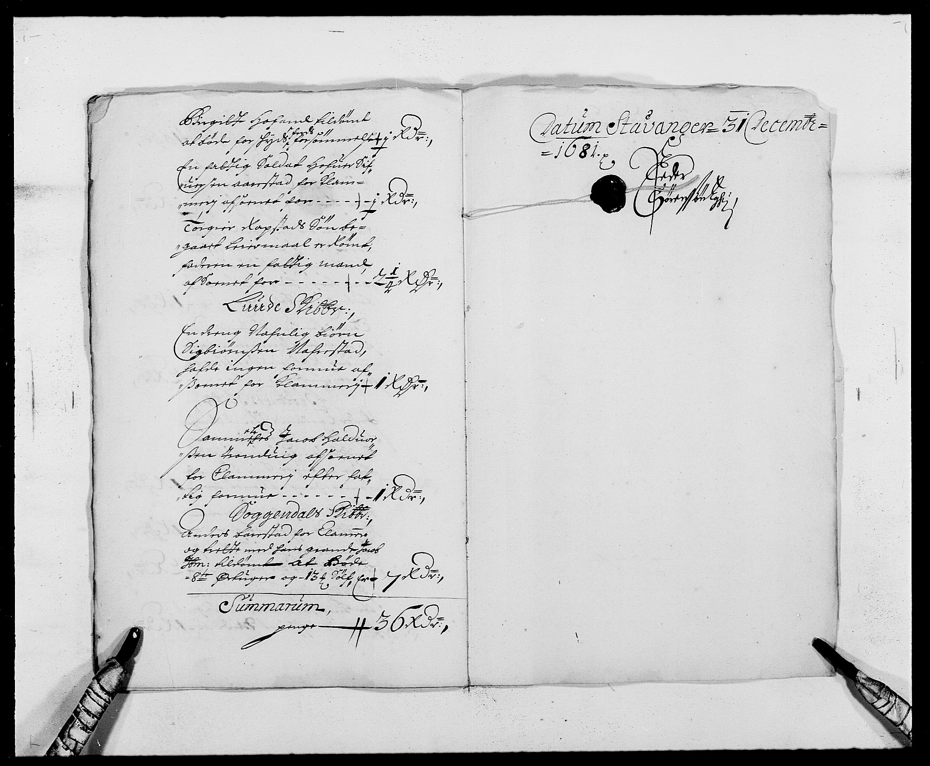 Rentekammeret inntil 1814, Reviderte regnskaper, Fogderegnskap, RA/EA-4092/R46/L2722: Fogderegnskap Jæren og Dalane, 1681, p. 150