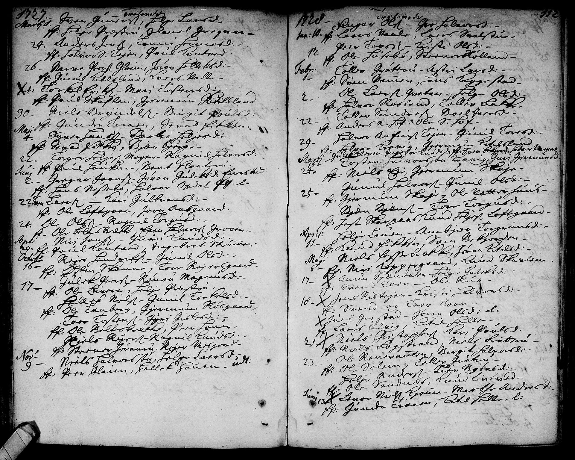 Rollag kirkebøker, SAKO/A-240/F/Fa/L0002: Parish register (official) no. I 2, 1714-1742, p. 112