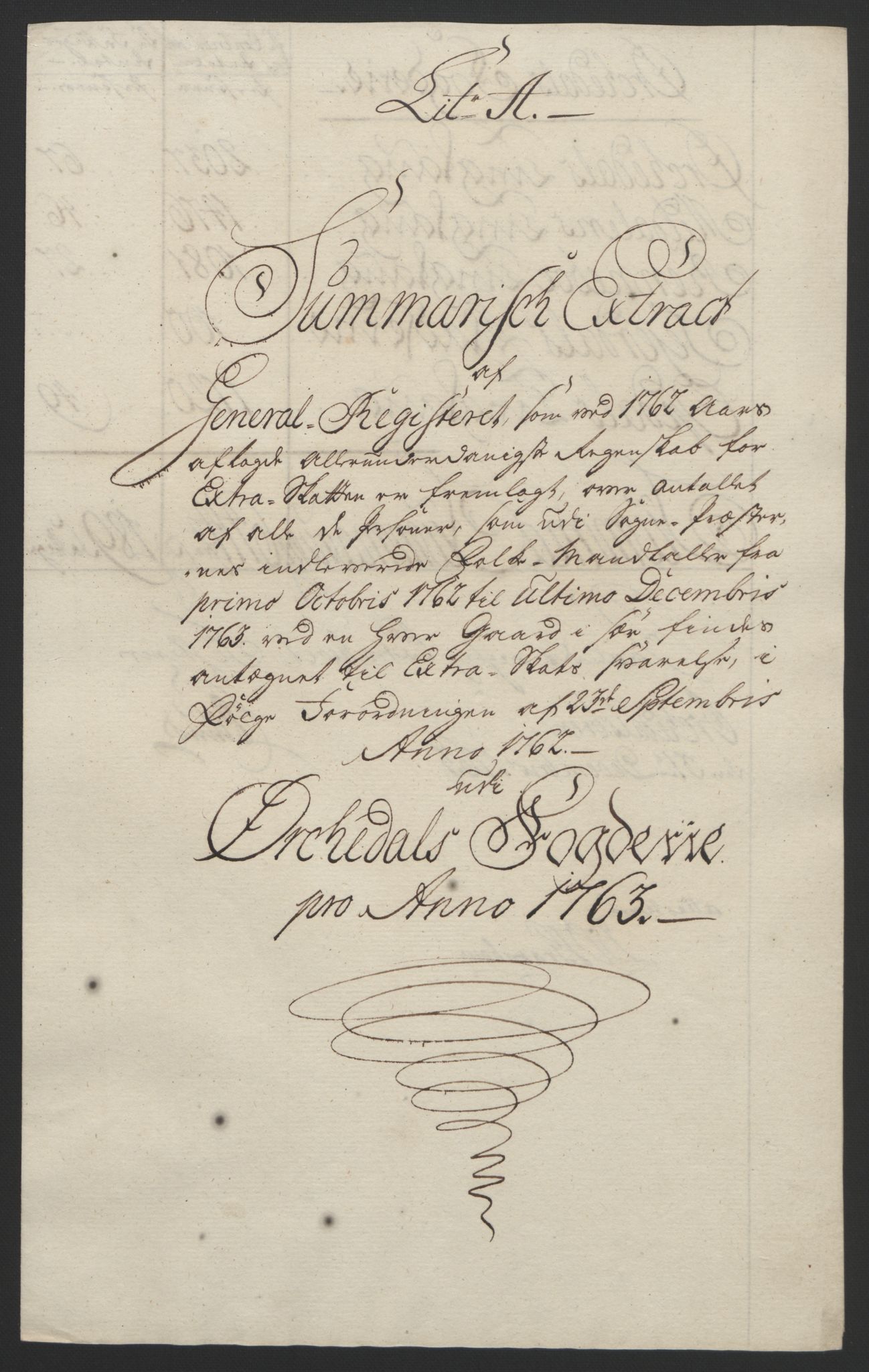 Rentekammeret inntil 1814, Reviderte regnskaper, Fogderegnskap, RA/EA-4092/R60/L4094: Ekstraskatten Orkdal og Gauldal, 1762-1765, p. 90
