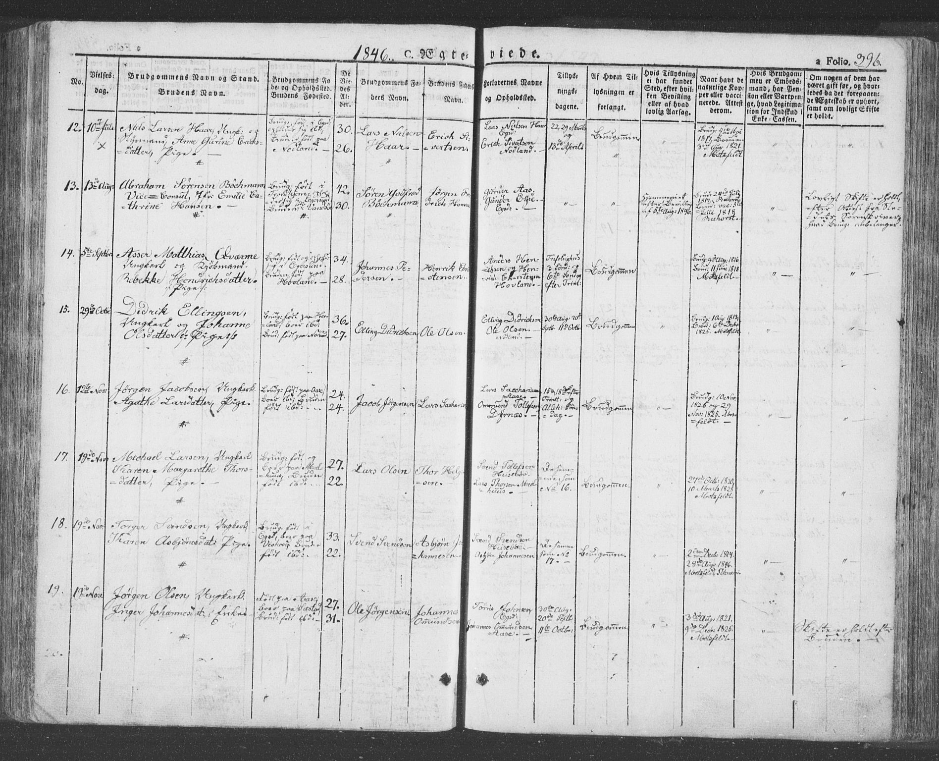 Eigersund sokneprestkontor, SAST/A-101807/S08/L0009: Parish register (official) no. A 9, 1827-1850, p. 396