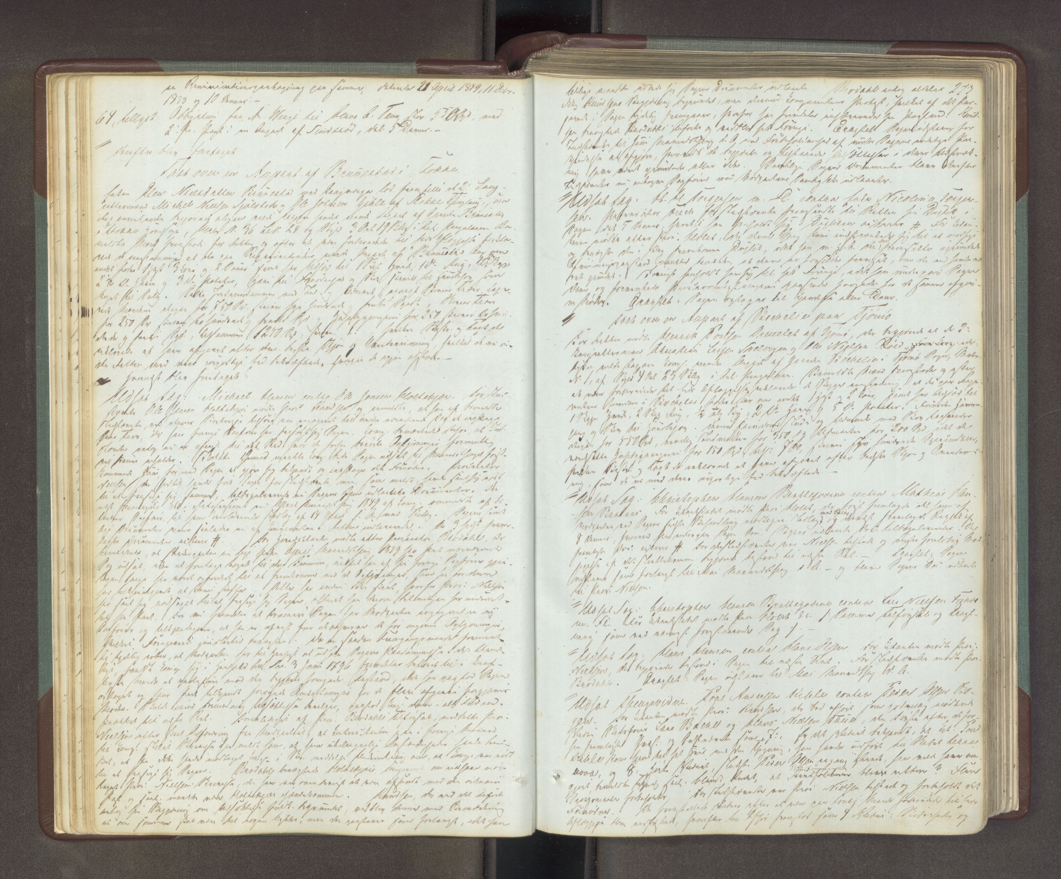 Søndre Jarlsberg sorenskriveri, AV/SAKO-A-129/F/Fa/L0034B: Tingbok, 1850-1856, p. 272b-273a