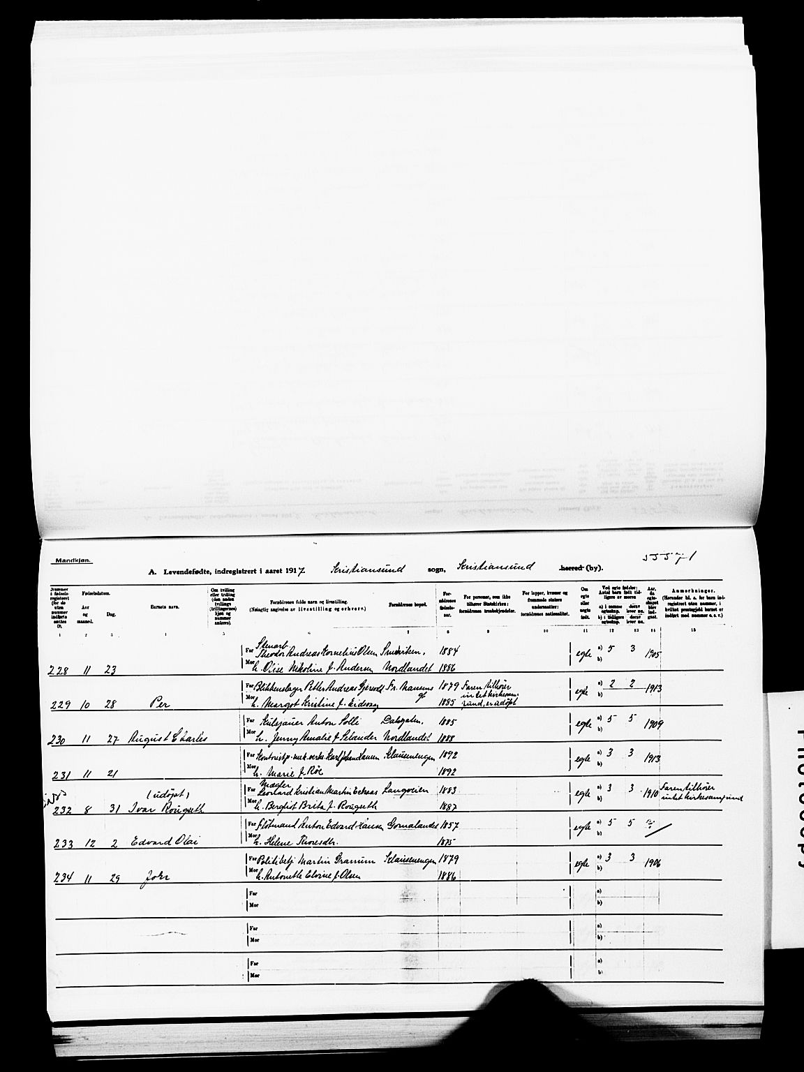 Ministerialprotokoller, klokkerbøker og fødselsregistre - Møre og Romsdal, AV/SAT-A-1454/572/L0861: Parish register (official) no. 572D05, 1913-1920