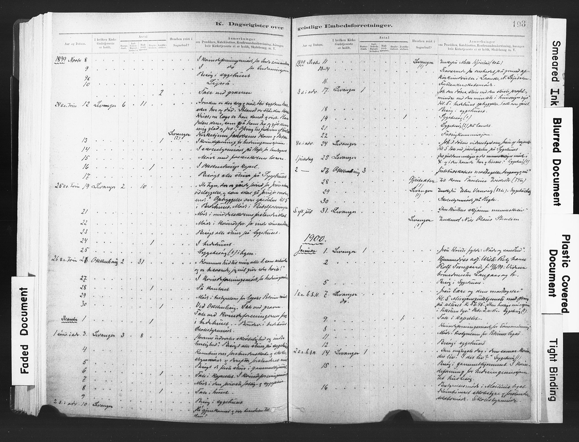 Ministerialprotokoller, klokkerbøker og fødselsregistre - Nord-Trøndelag, SAT/A-1458/720/L0189: Parish register (official) no. 720A05, 1880-1911, p. 193