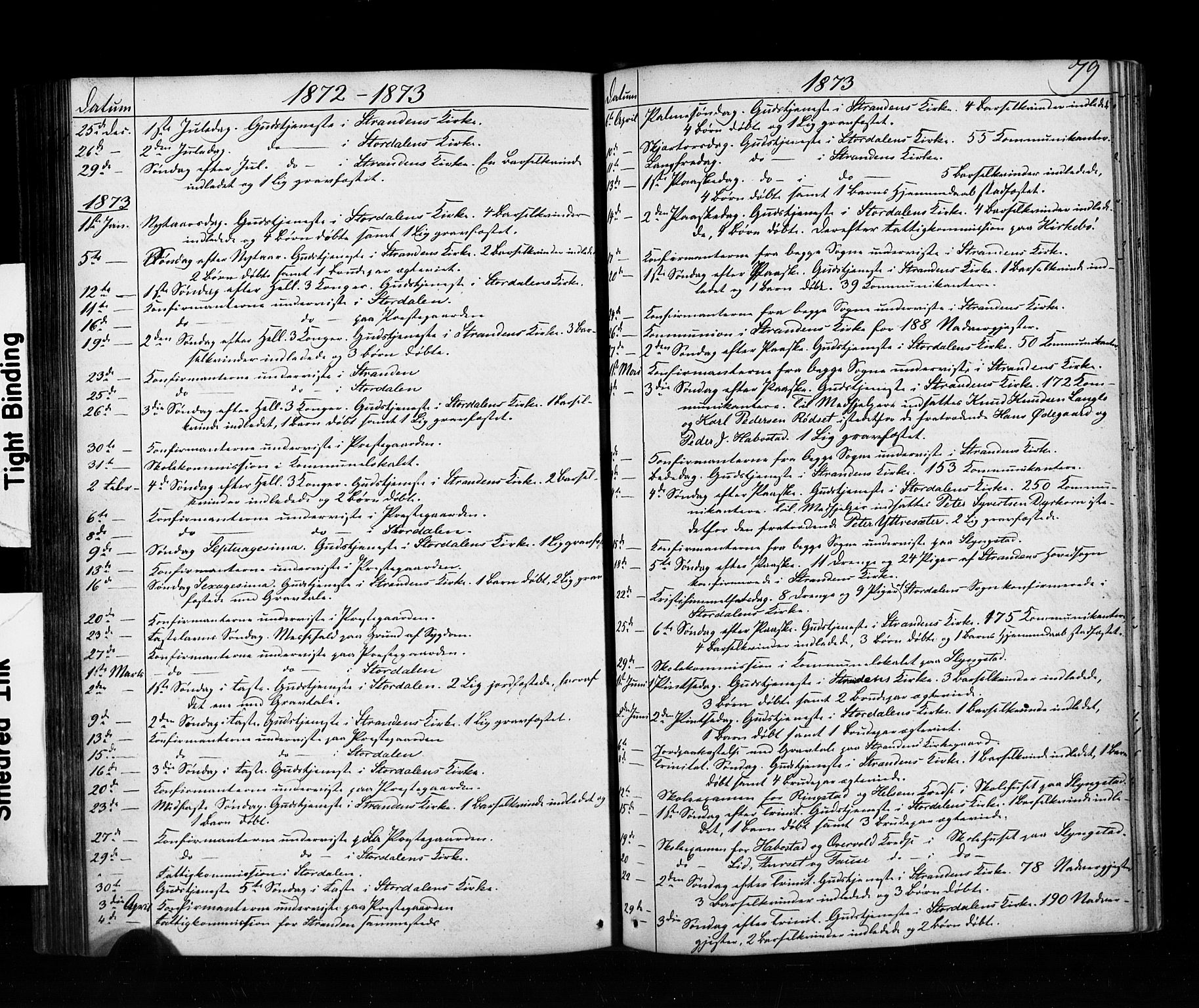 Ministerialprotokoller, klokkerbøker og fødselsregistre - Møre og Romsdal, AV/SAT-A-1454/520/L0280: Parish register (official) no. 520A09, 1844-1881, p. 79