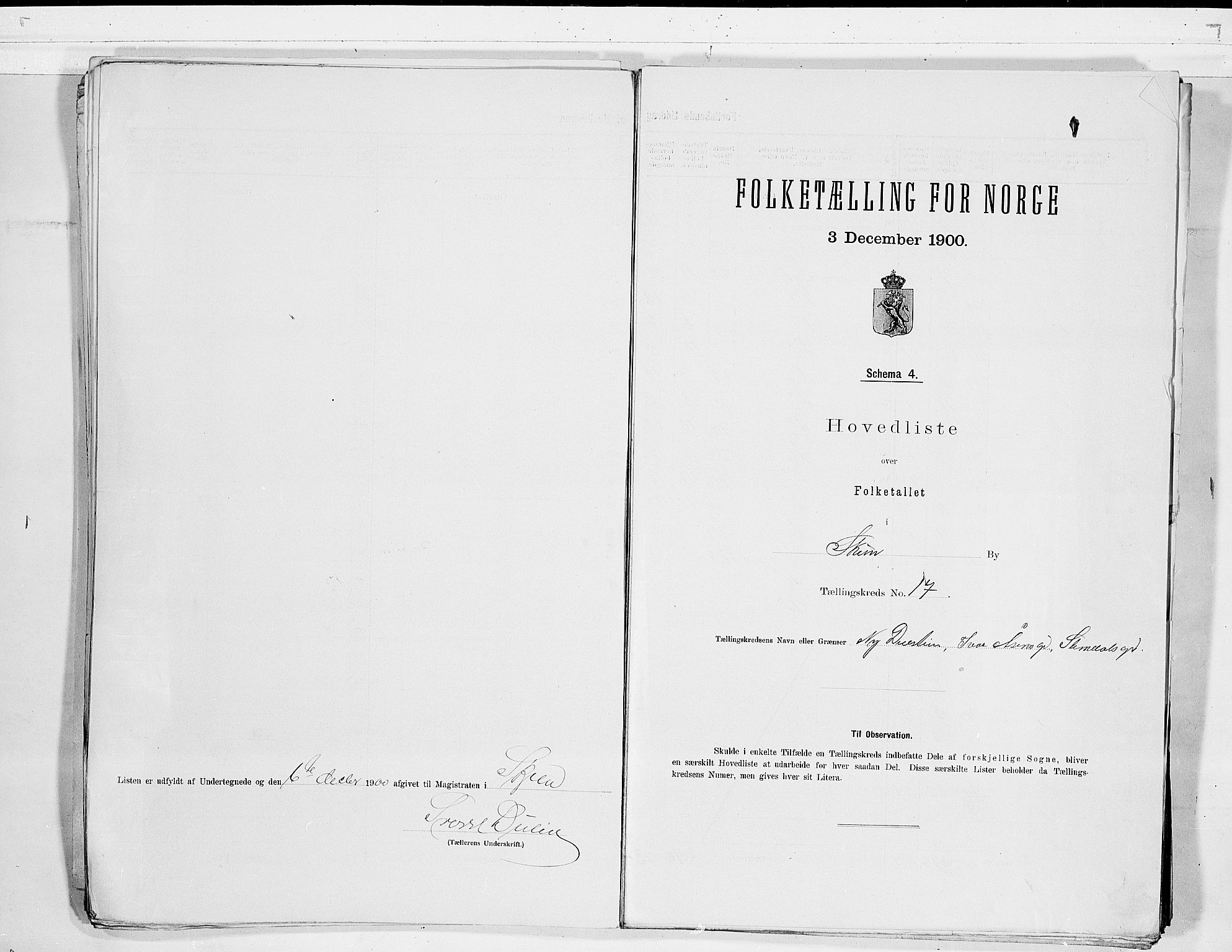 SAKO, 1900 census for Skien, 1900, p. 36