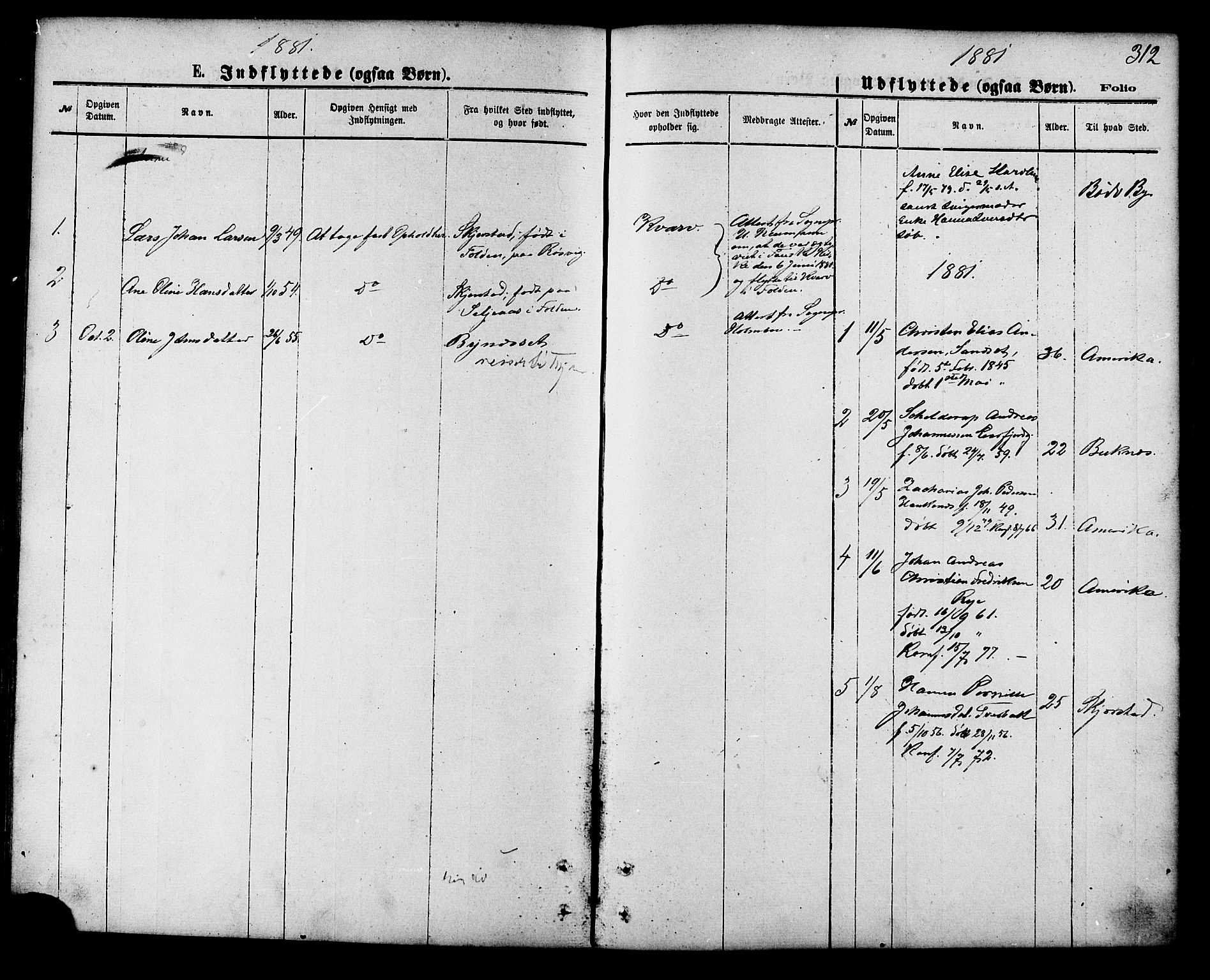 Ministerialprotokoller, klokkerbøker og fødselsregistre - Nordland, SAT/A-1459/853/L0771: Parish register (official) no. 853A10, 1870-1881, p. 312