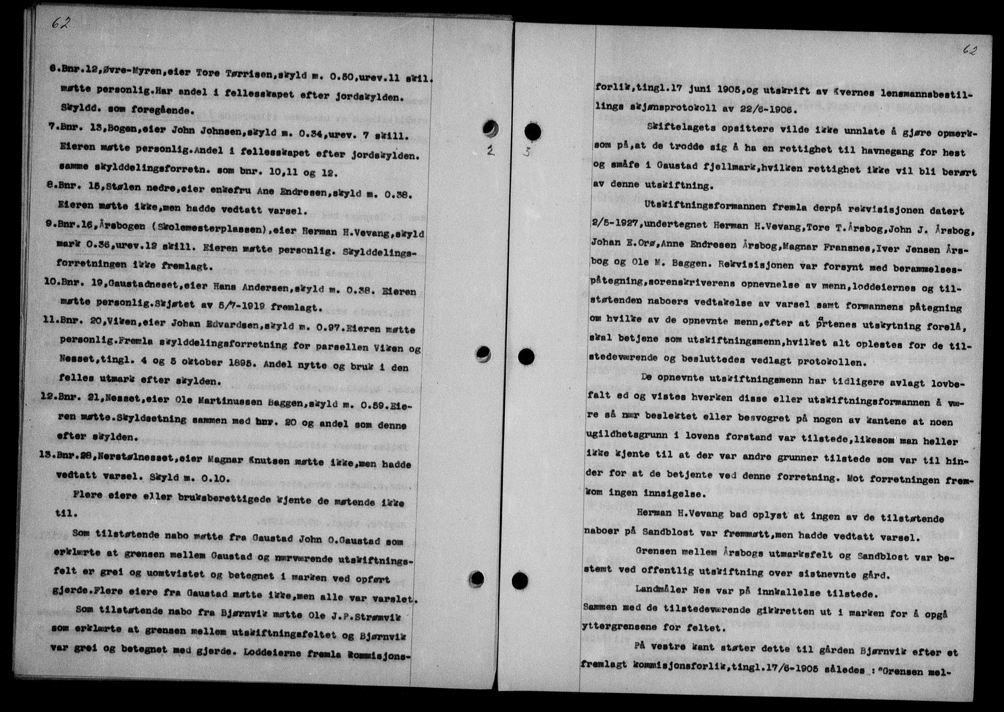 Nordmøre sorenskriveri, AV/SAT-A-4132/1/2/2Ca/L0088: Mortgage book no. 78, 1936-1936, Diary no: : 913/1936