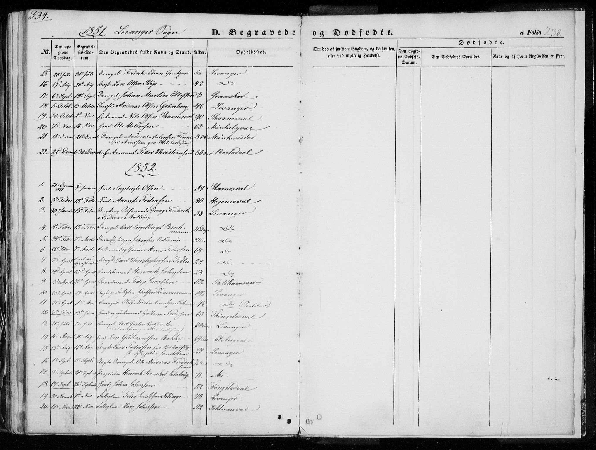 Ministerialprotokoller, klokkerbøker og fødselsregistre - Nord-Trøndelag, SAT/A-1458/720/L0183: Parish register (official) no. 720A01, 1836-1855, p. 229b-238a