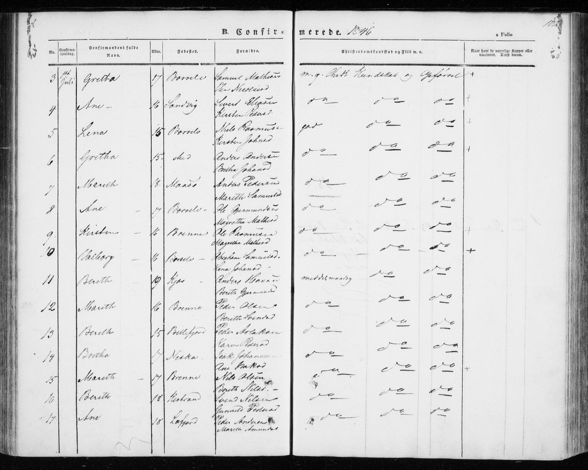 Kistrand/Porsanger sokneprestembete, SATØ/S-1351/H/Ha/L0004.kirke: Parish register (official) no. 4, 1843-1860, p. 102