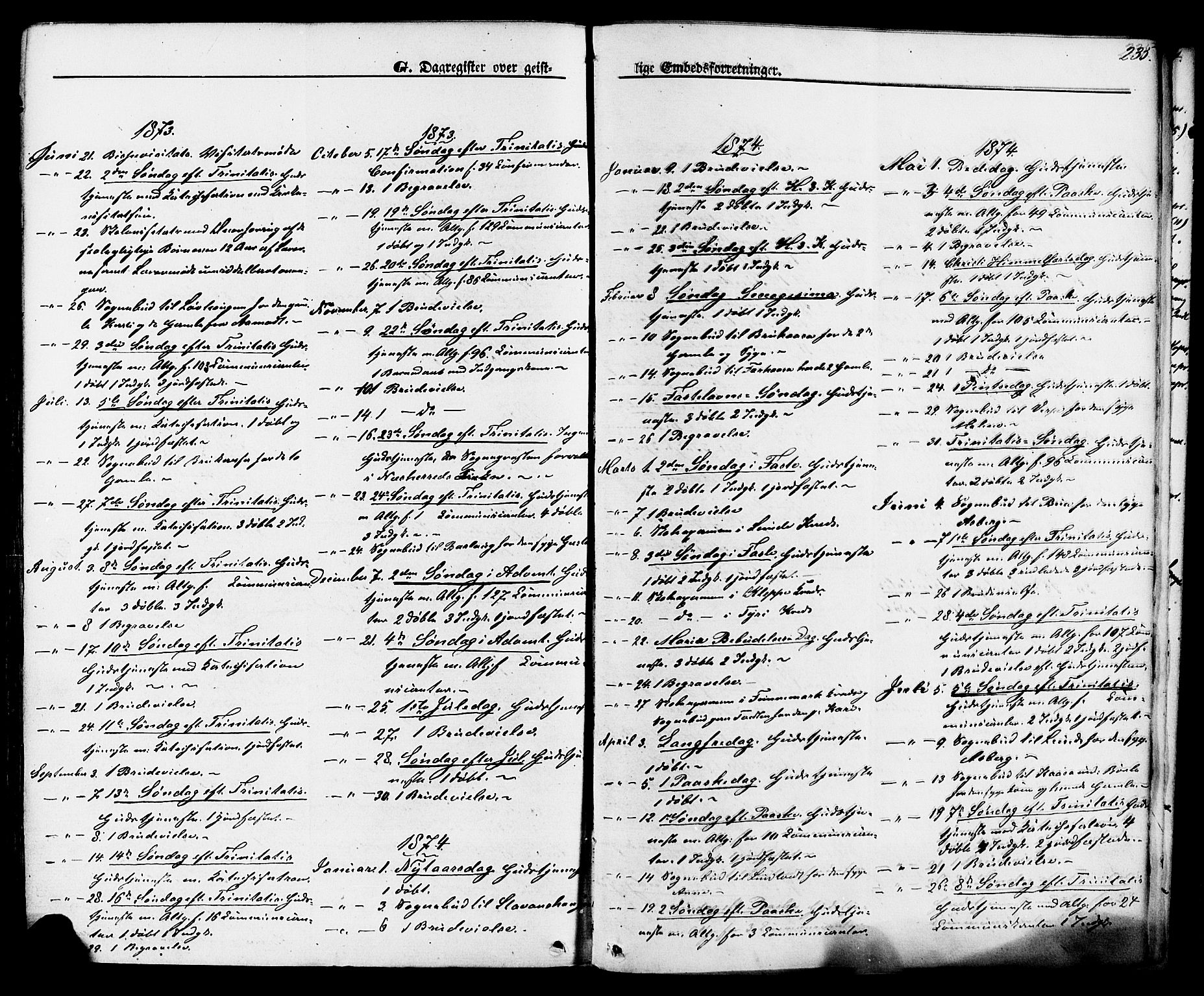 Lunde kirkebøker, SAKO/A-282/F/Fa/L0001: Parish register (official) no. I 1, 1866-1883, p. 235