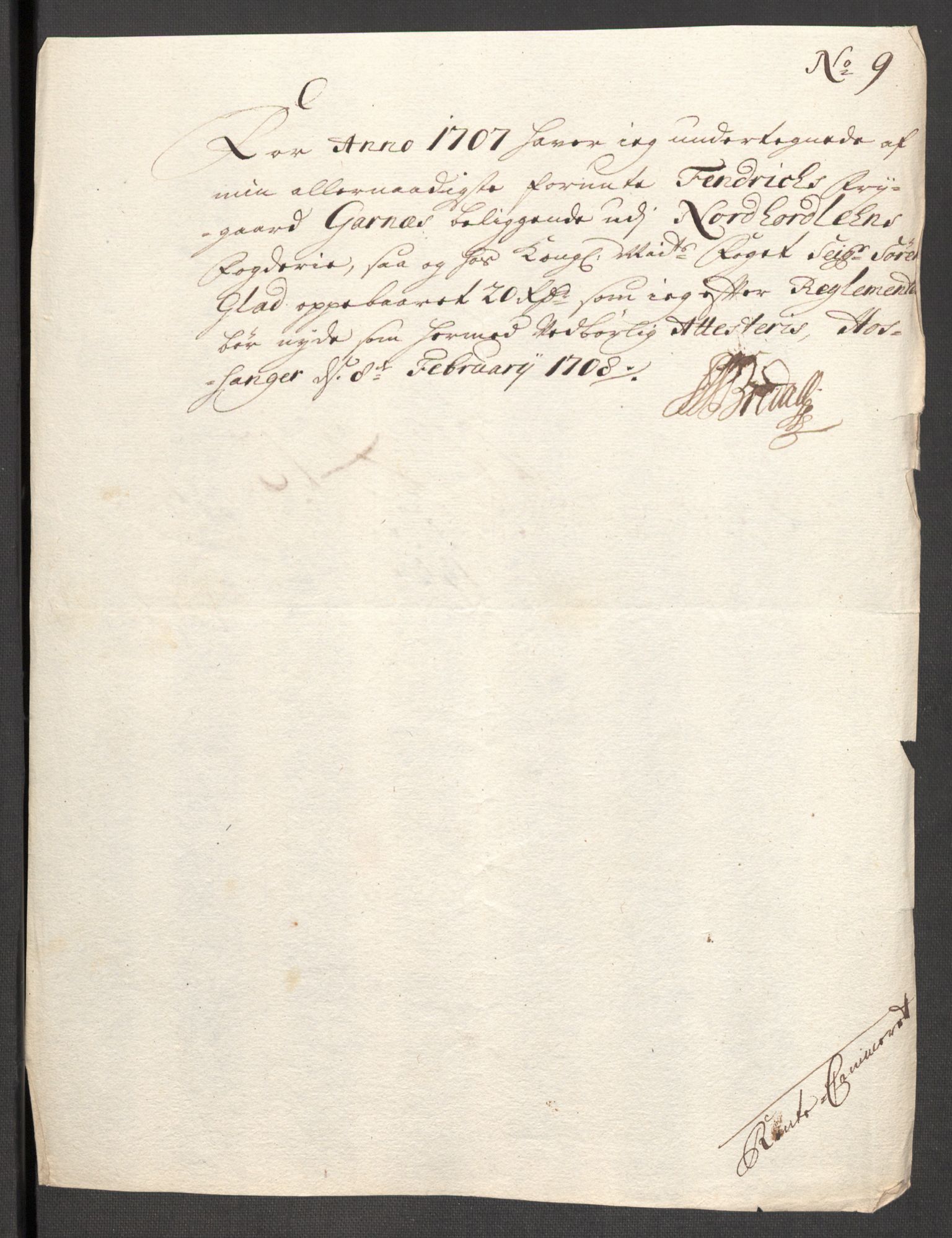 Rentekammeret inntil 1814, Reviderte regnskaper, Fogderegnskap, AV/RA-EA-4092/R51/L3188: Fogderegnskap Nordhordland og Voss, 1706-1707, p. 117