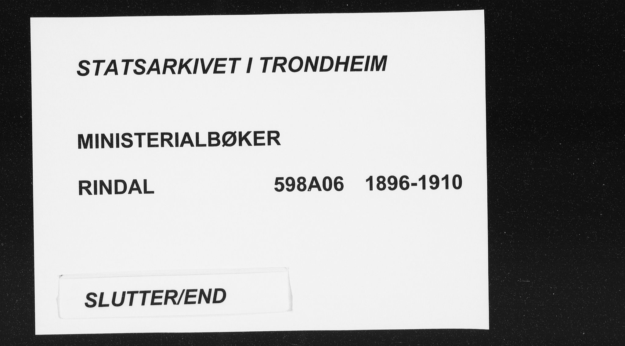 Ministerialprotokoller, klokkerbøker og fødselsregistre - Møre og Romsdal, AV/SAT-A-1454/598/L1072: Parish register (official) no. 598A06, 1896-1910