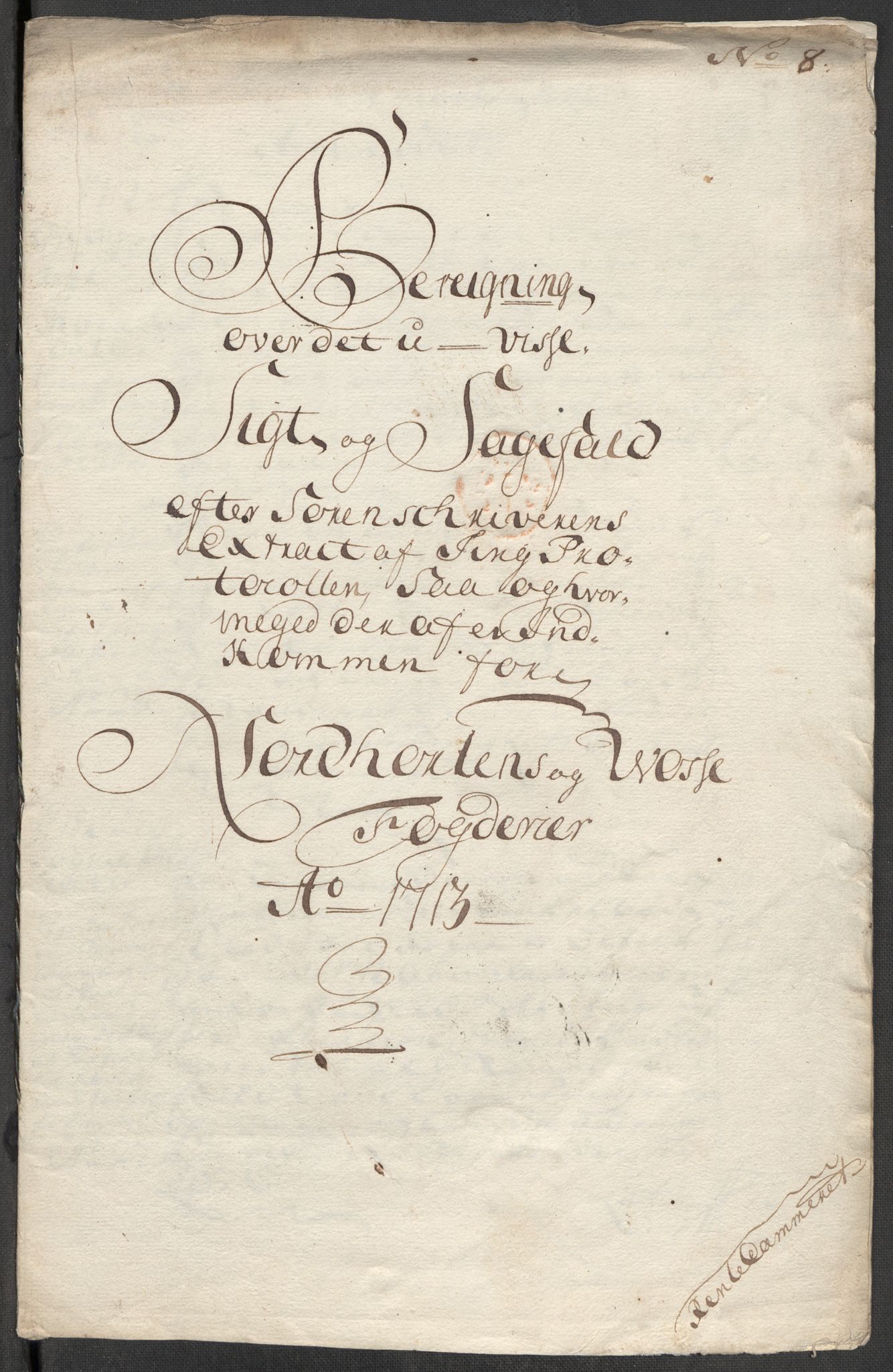 Rentekammeret inntil 1814, Reviderte regnskaper, Fogderegnskap, RA/EA-4092/R51/L3195: Fogderegnskap Nordhordland og Voss, 1713, p. 238
