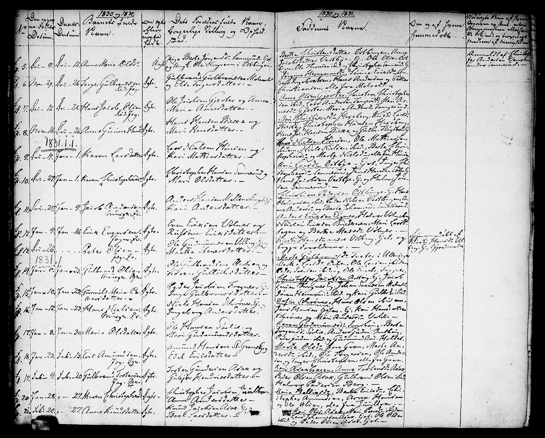 Sørum prestekontor Kirkebøker, AV/SAO-A-10303/F/Fa/L0004: Parish register (official) no. I 4, 1829-1845, p. 6