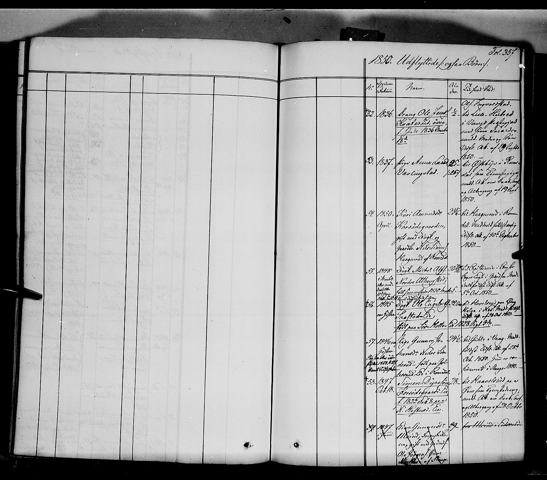 Stange prestekontor, SAH/PREST-002/K/L0011: Parish register (official) no. 11, 1846-1852, p. 357