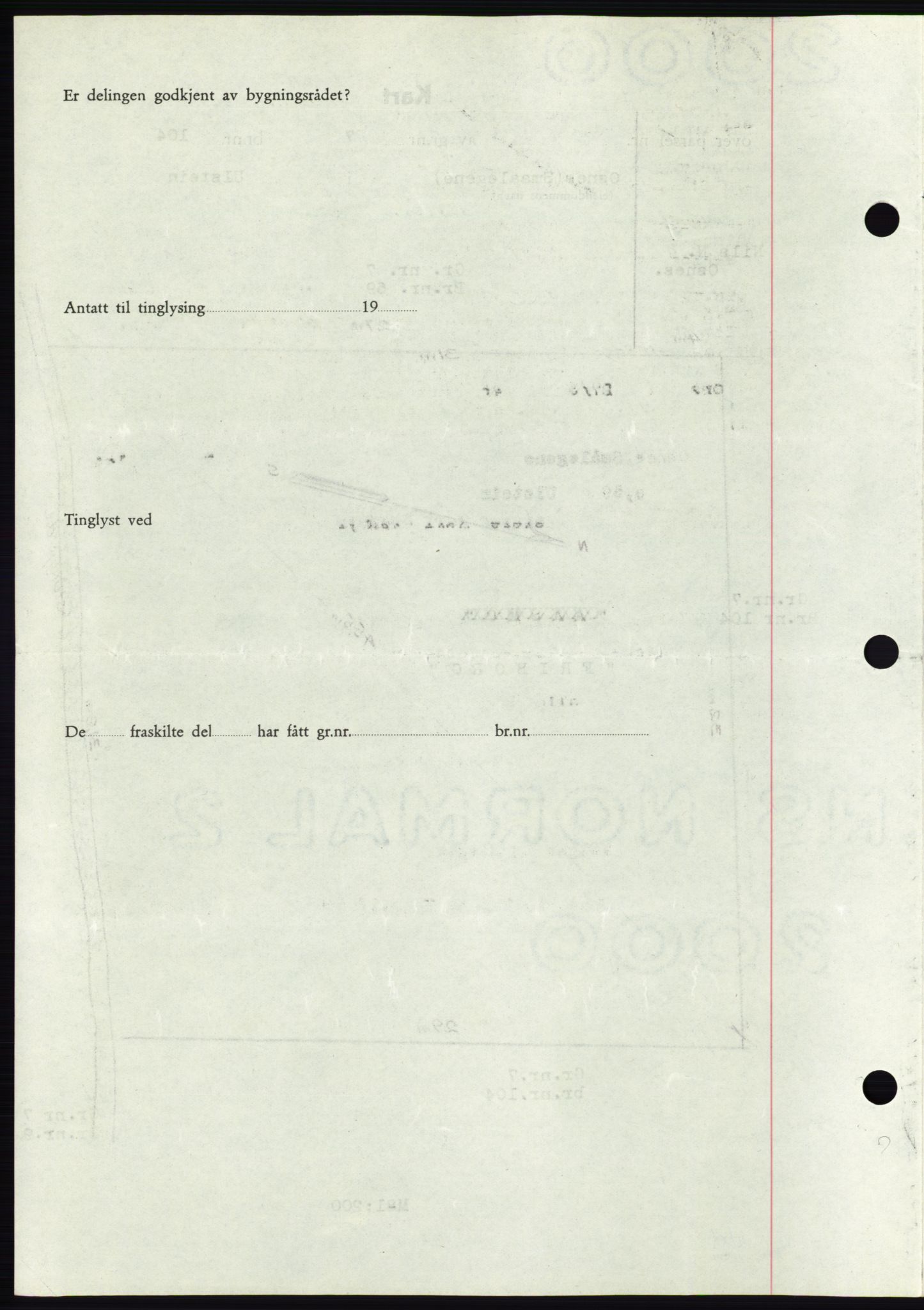 Søre Sunnmøre sorenskriveri, AV/SAT-A-4122/1/2/2C/L0078: Mortgage book no. 4A, 1946-1946, Diary no: : 268/1946